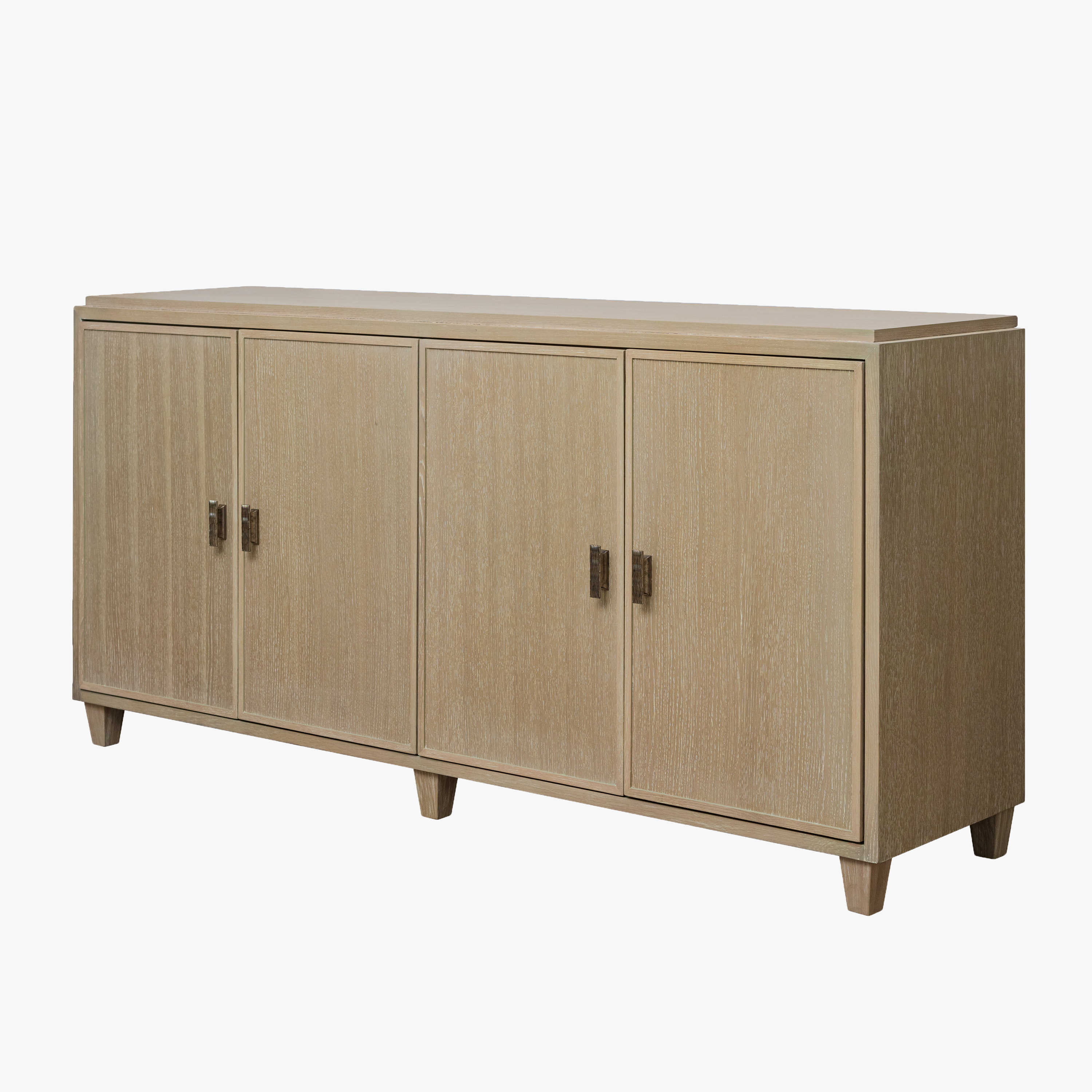 Stanley Horizon Buffet Sideboard in Light Brown – Modern Farmhouse Dining Room Storage Cabinet with Drawers & Shelves, 76