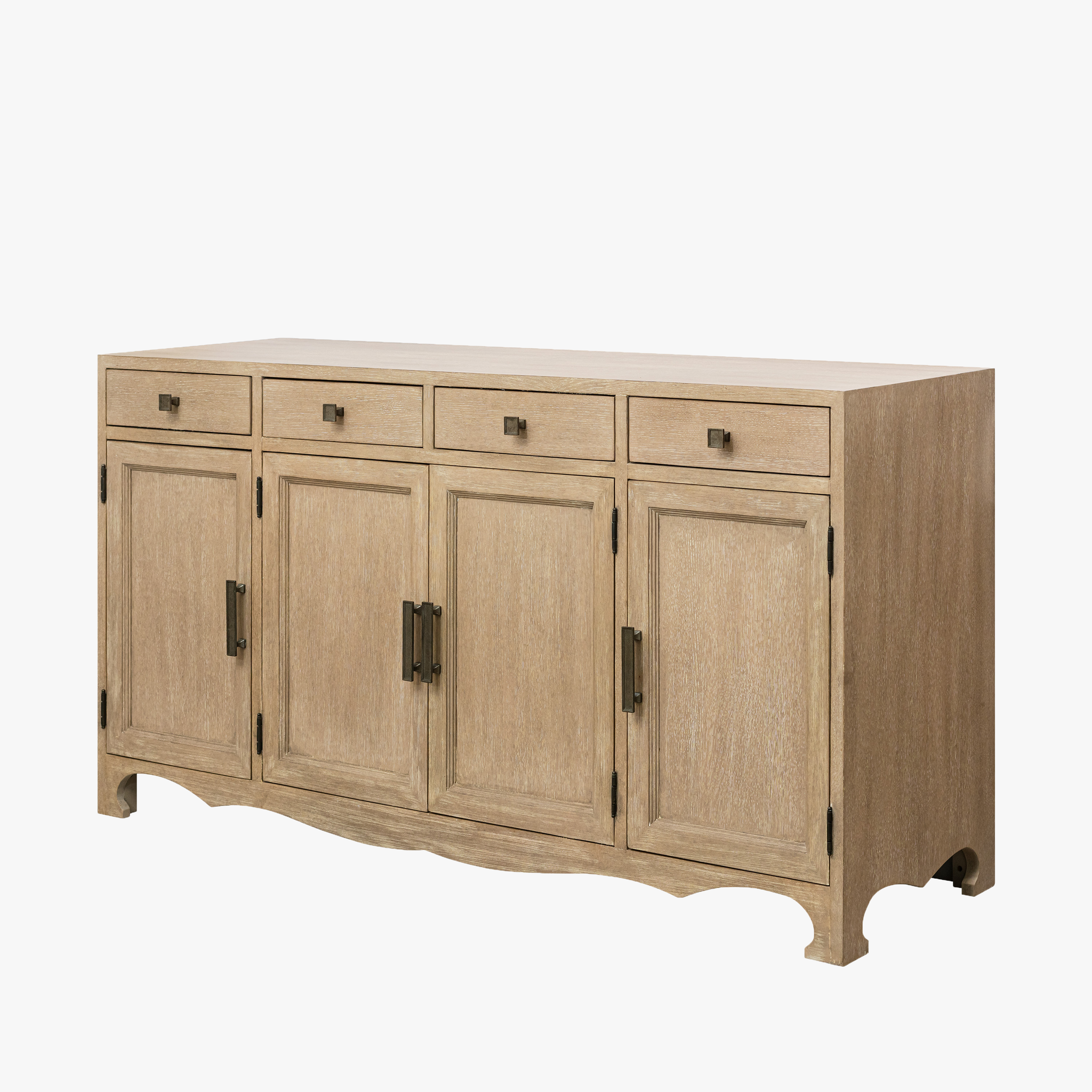Willow Buffet Sideboard Cabinet with Spacious Storage Modern Wooden Credenza Console Table for Dining Room Kitchen Living Room Entryway Furniture