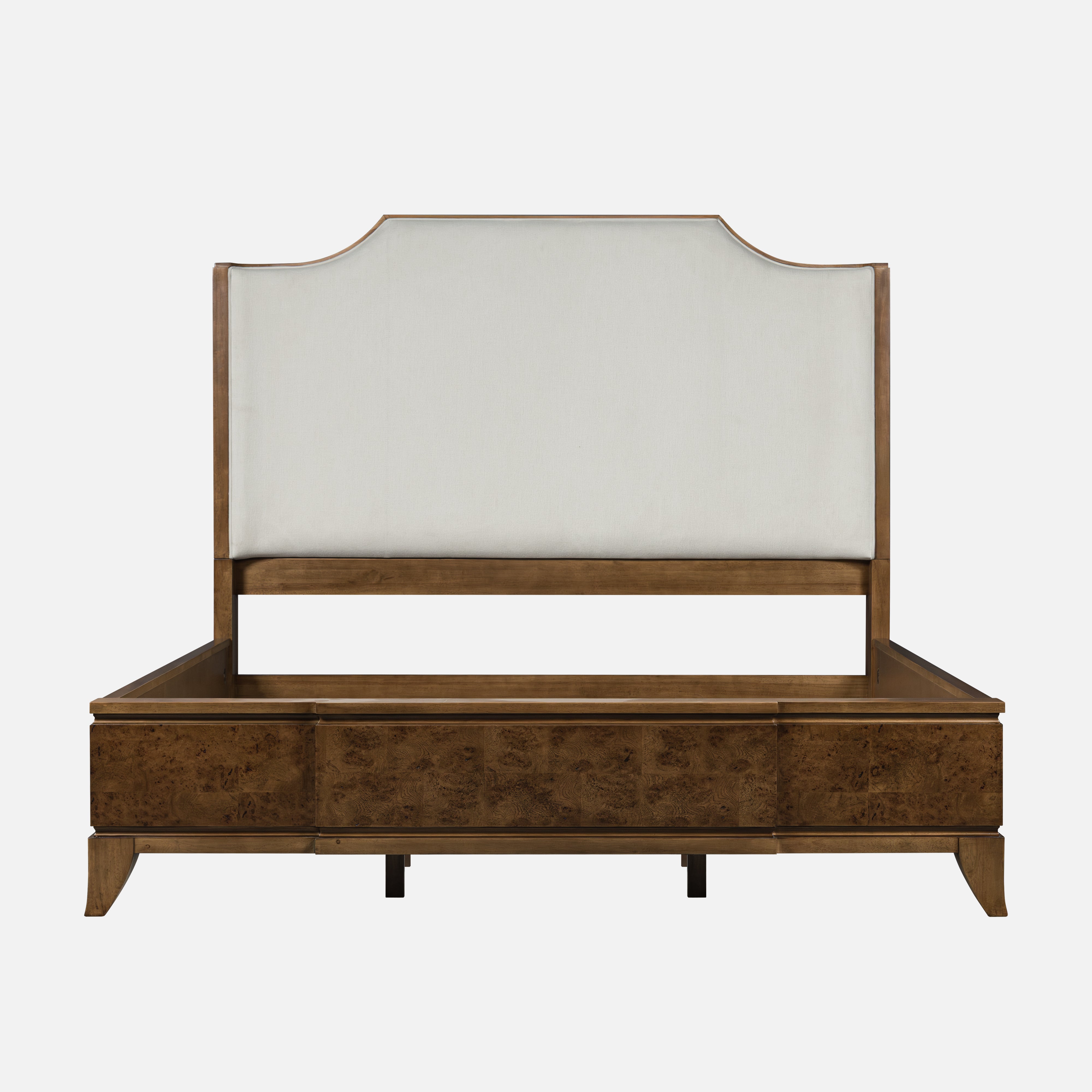 Burl King Size Bed – Light