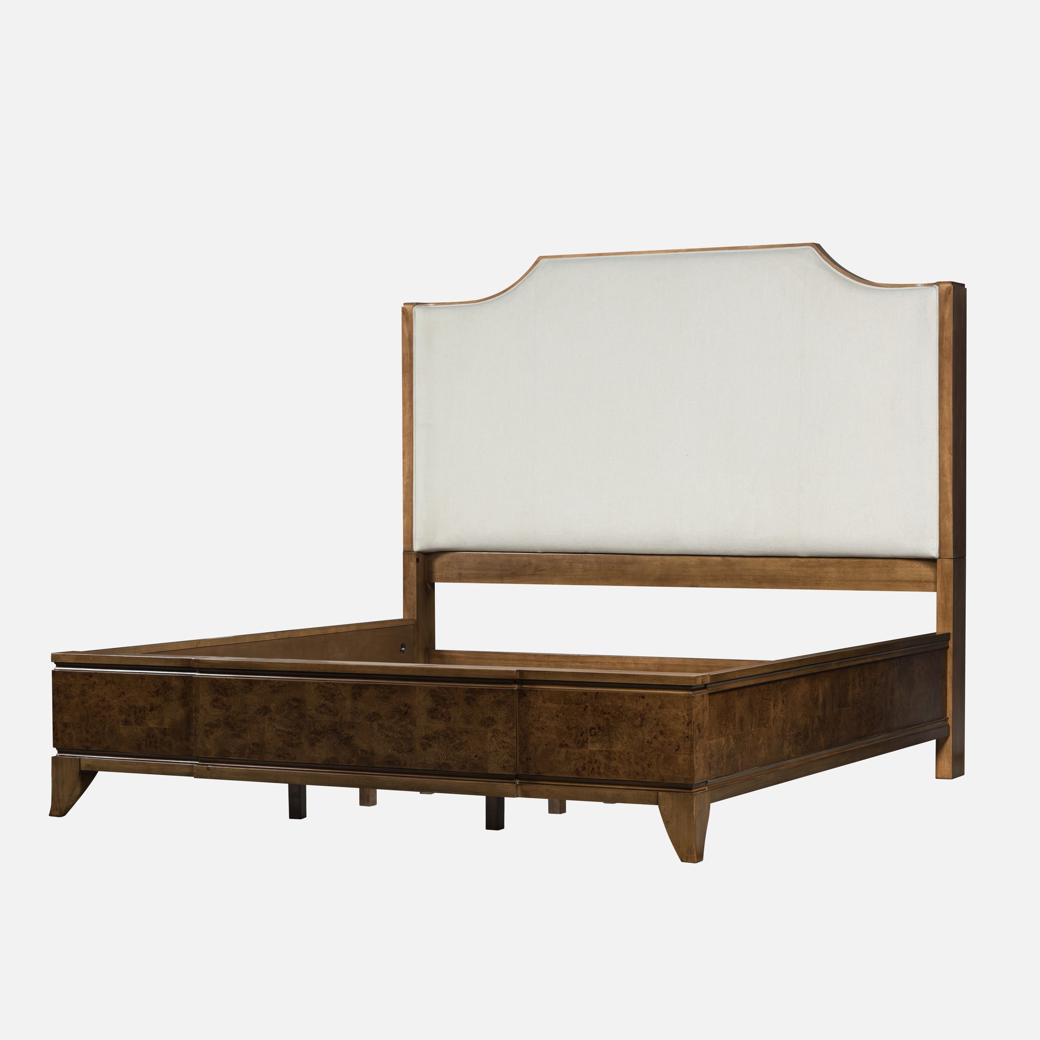 Burl King Size Bed – Light