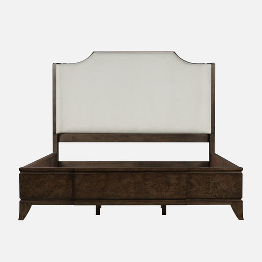 Burl King Size Bed – Dark