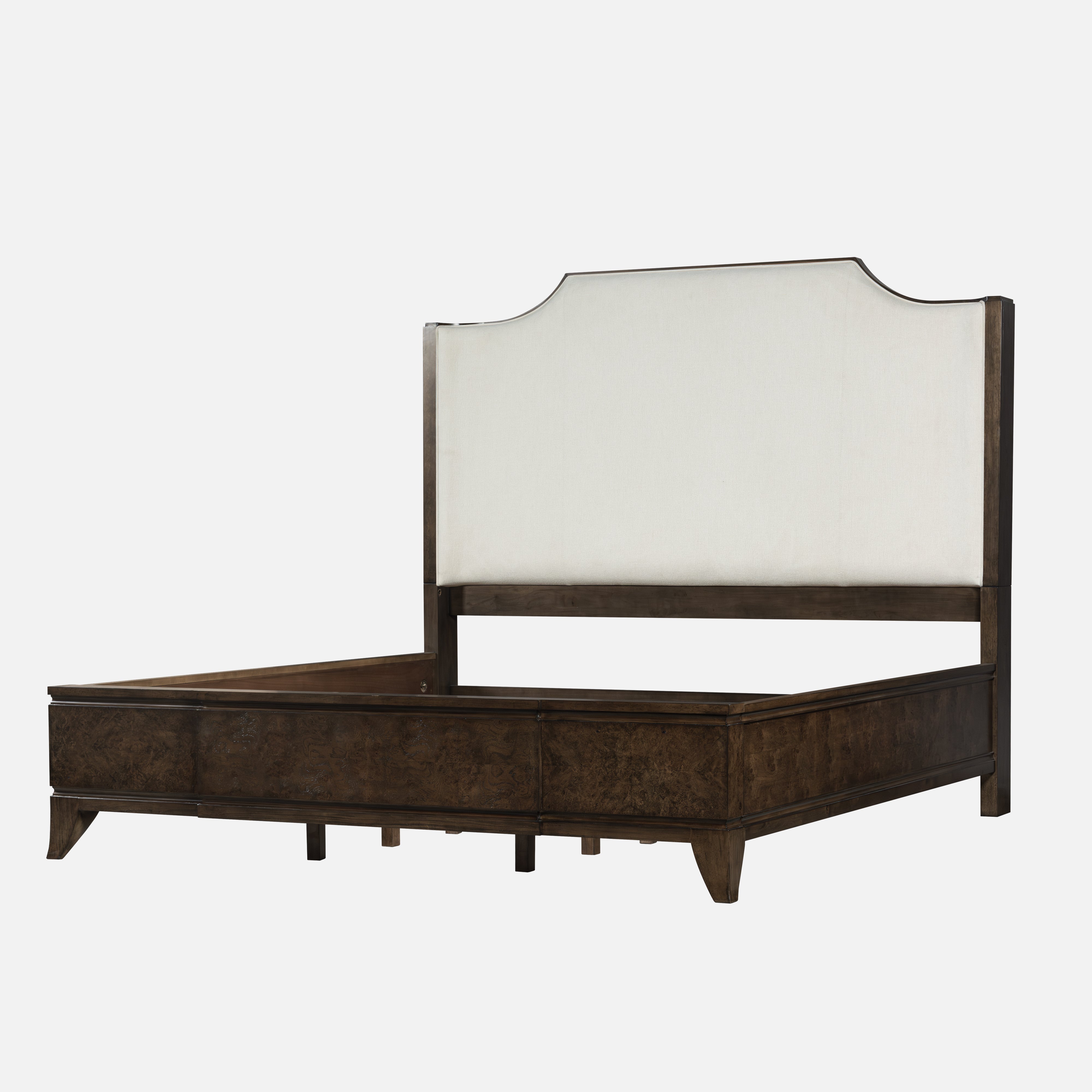 Burl King Size Bed – Dark