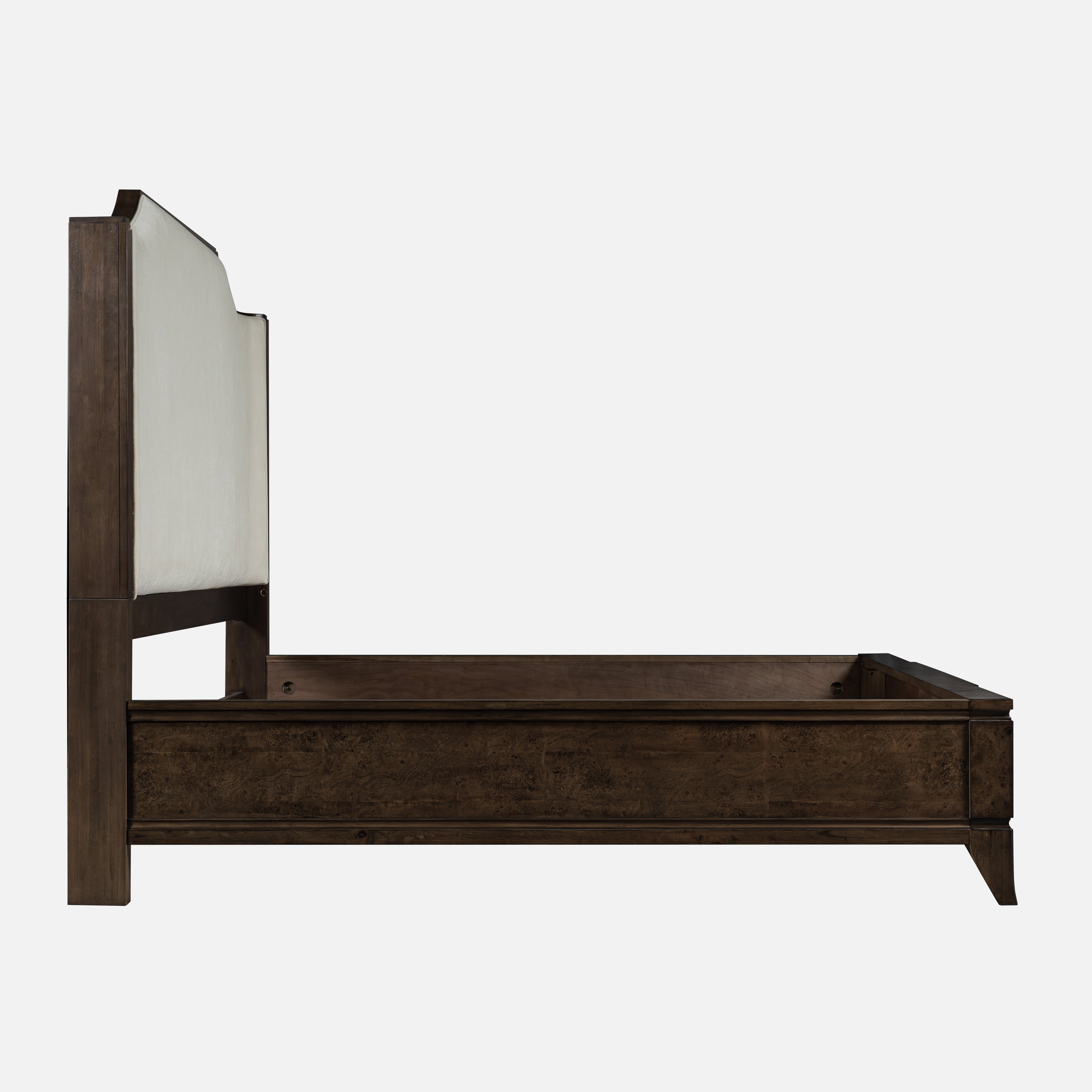 Burl King Size Bed – Dark