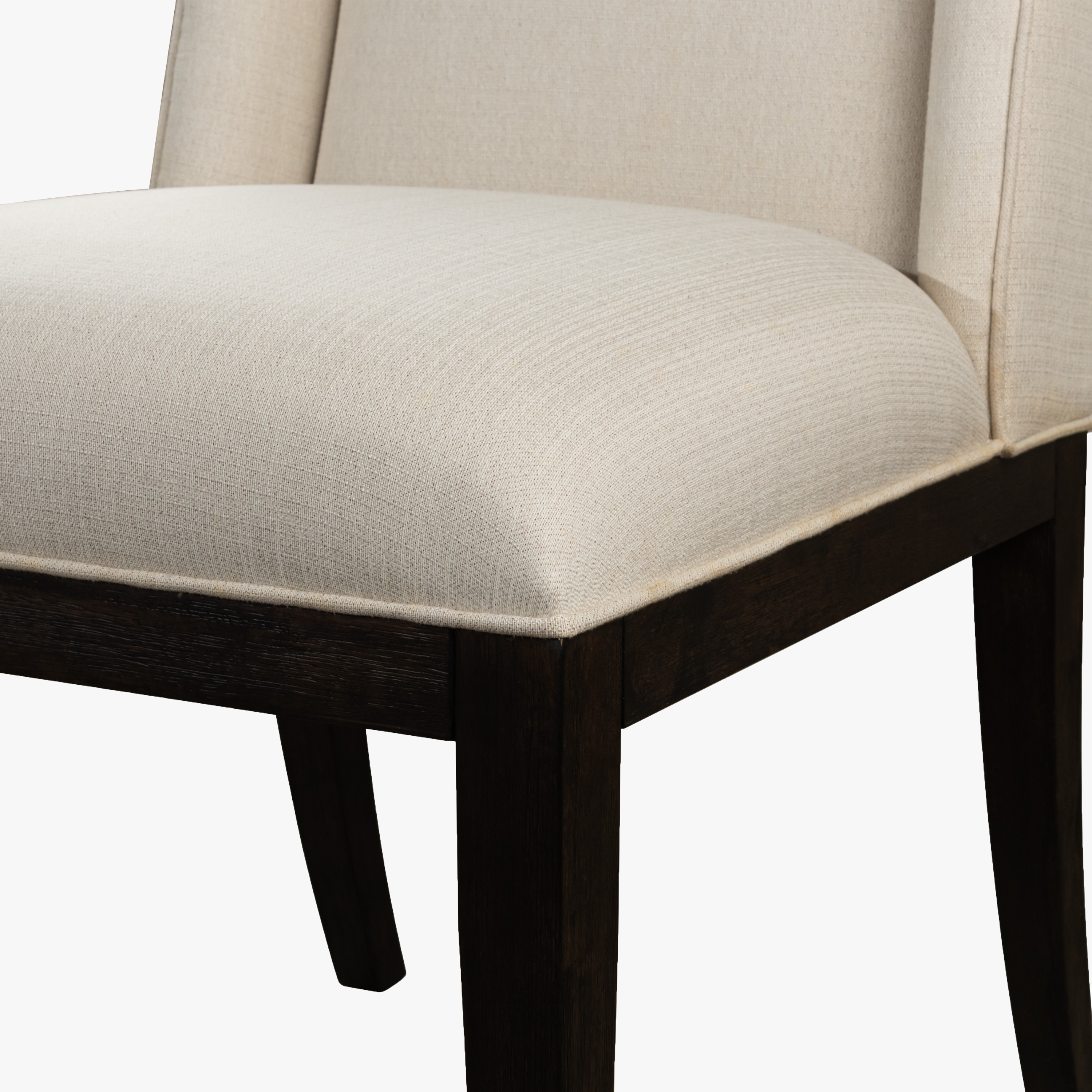 Stanley Horizon Dining Chairs Set of 2 in Flannel – Modern Upholstered Dining Room Chairs with Padded Seat & Back, Wood Legs, Comfortable Side Chairs for Kitchen or Table