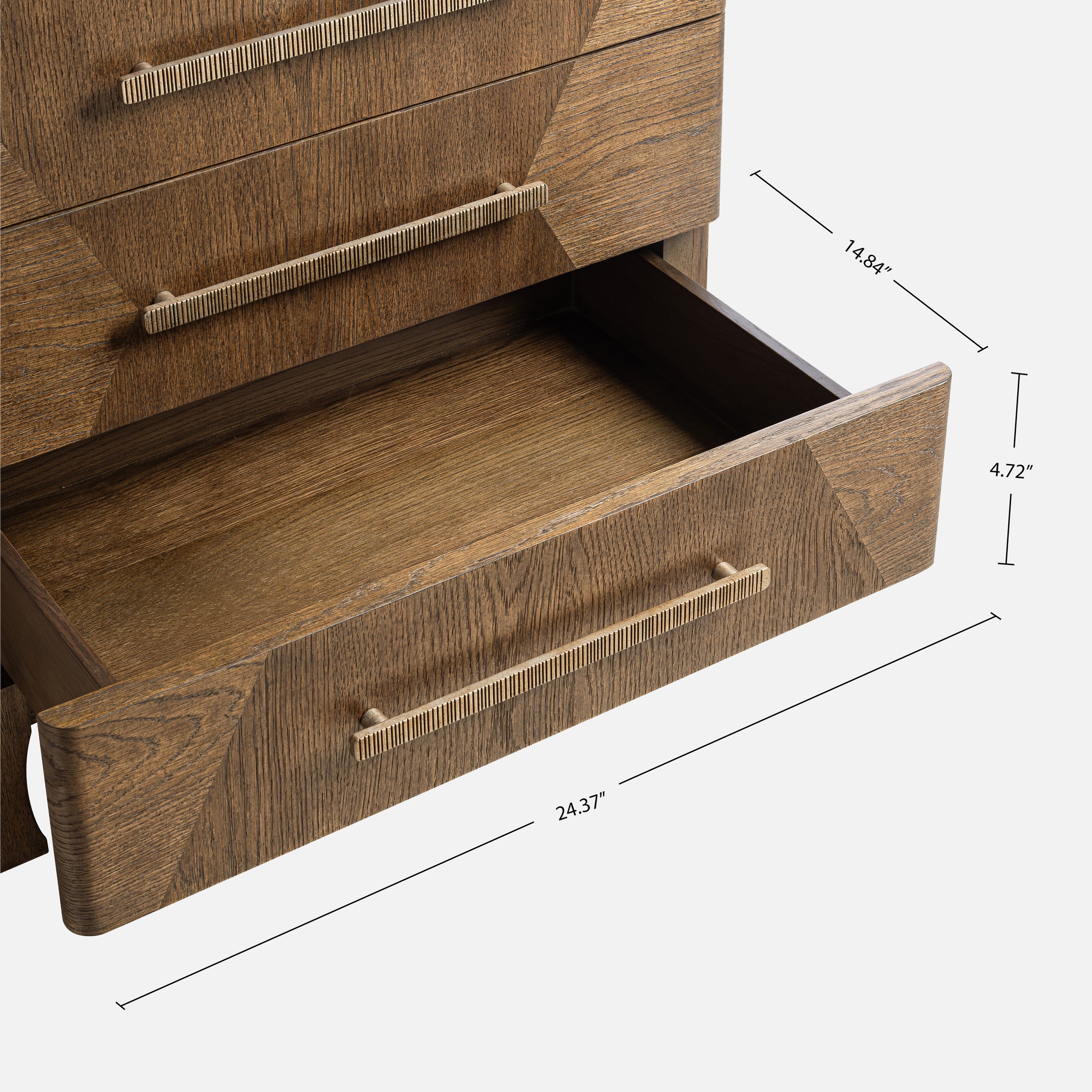 Marlow Oak Nightstand - Dark