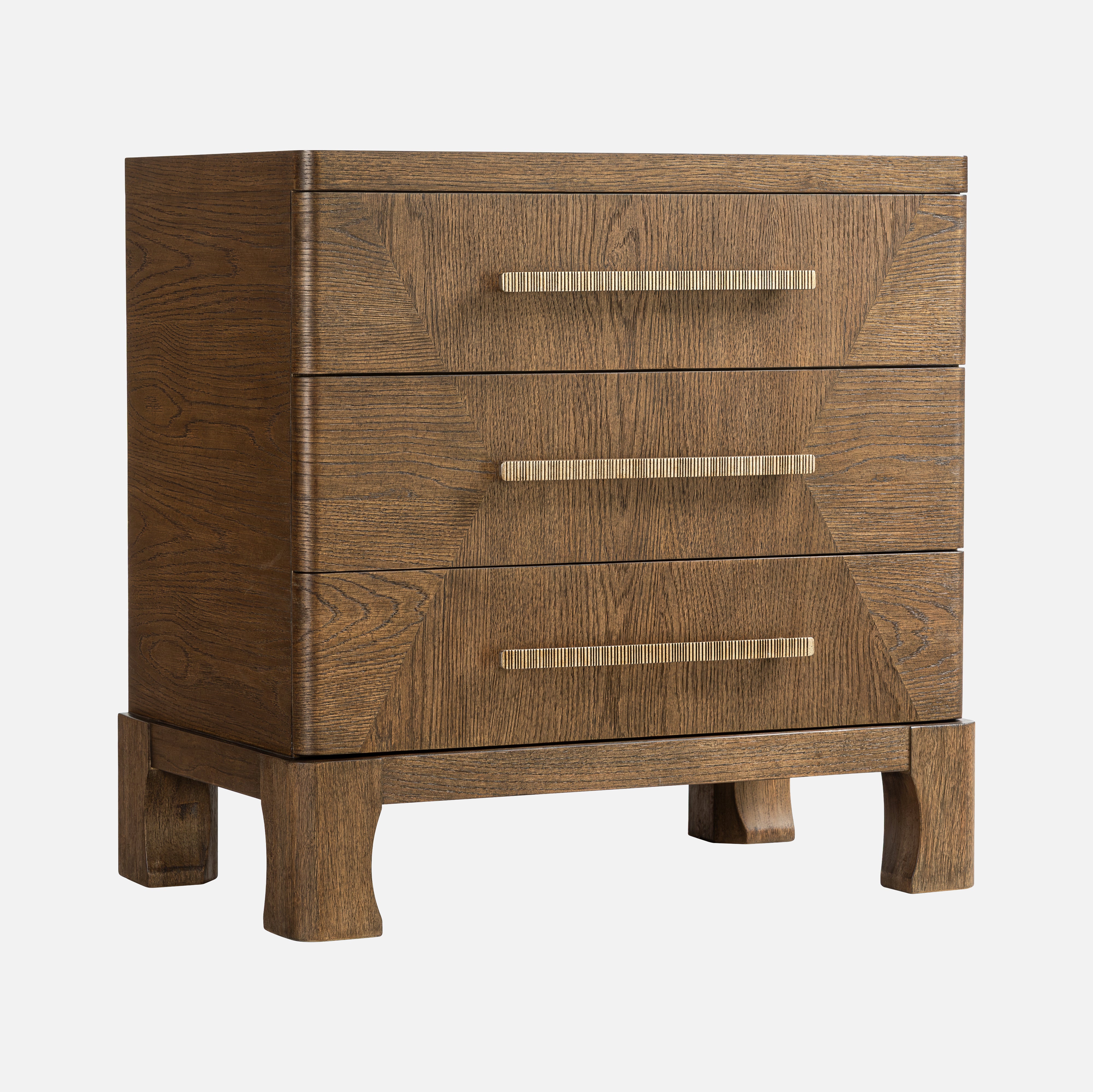 Marlow Oak Nightstand - Dark