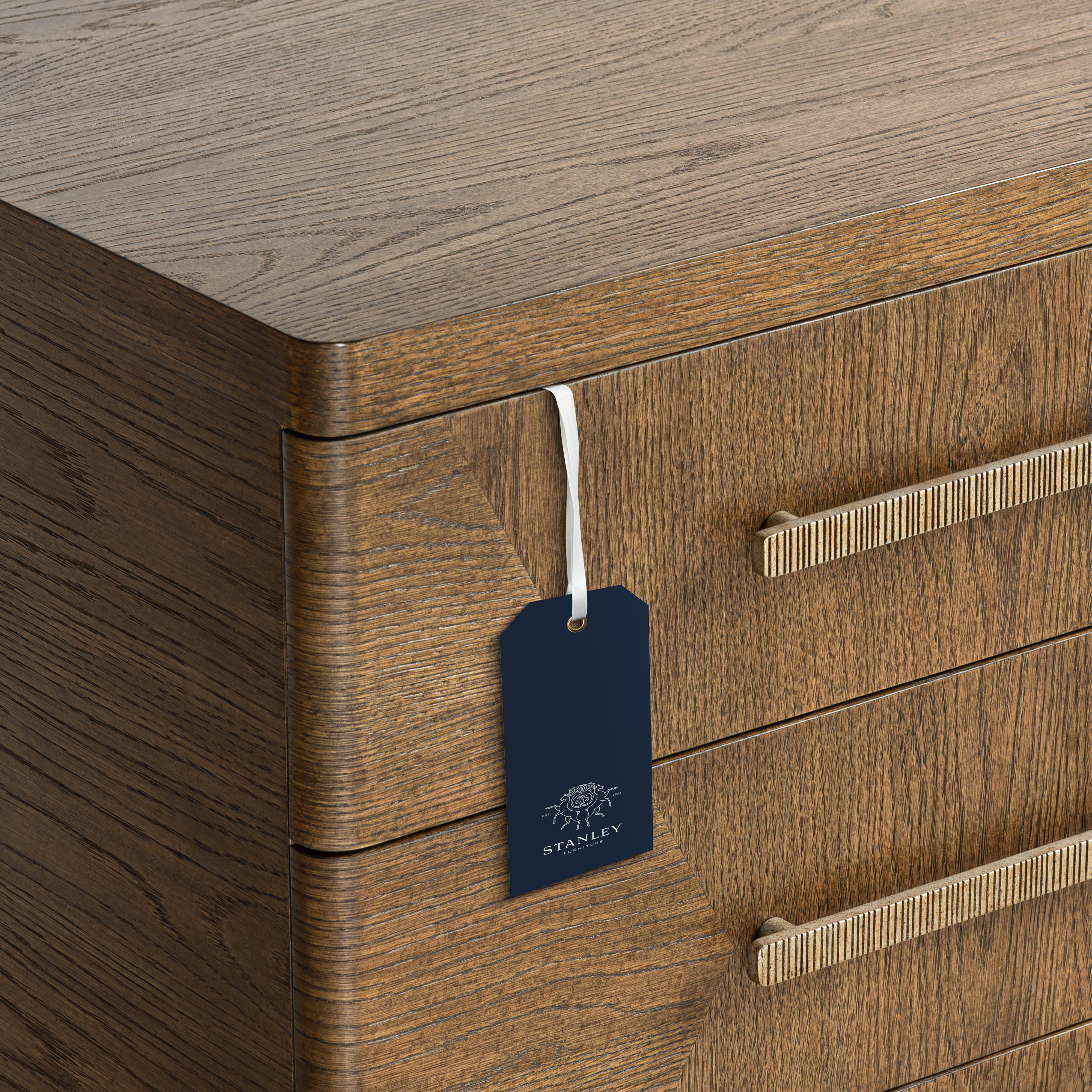 Marlow Oak Nightstand - Dark