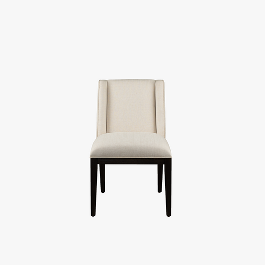 Stanley Horizon Dining Chairs Set of 2 in Flannel – Modern Upholstered Dining Room Chairs with Padded Seat & Back, Wood Legs, Comfortable Side Chairs for Kitchen or Table