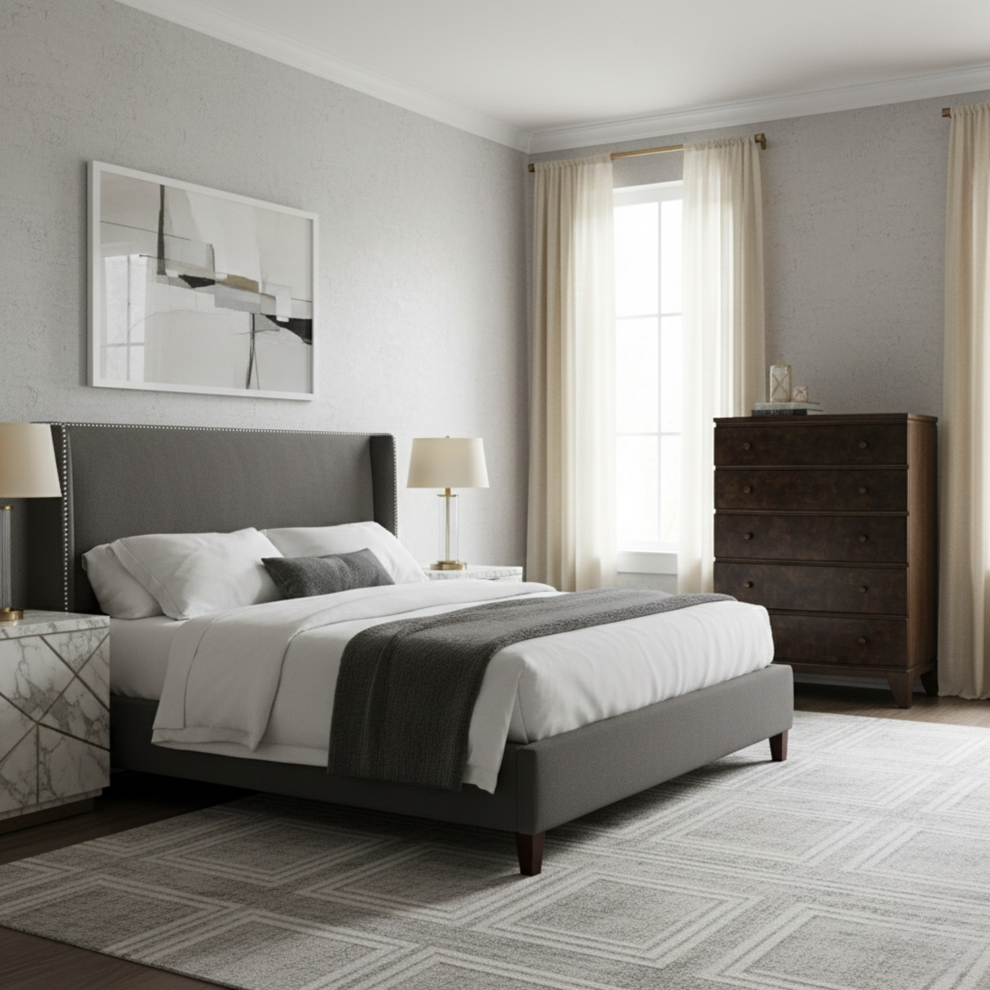 Burl Oak Chest - Dark