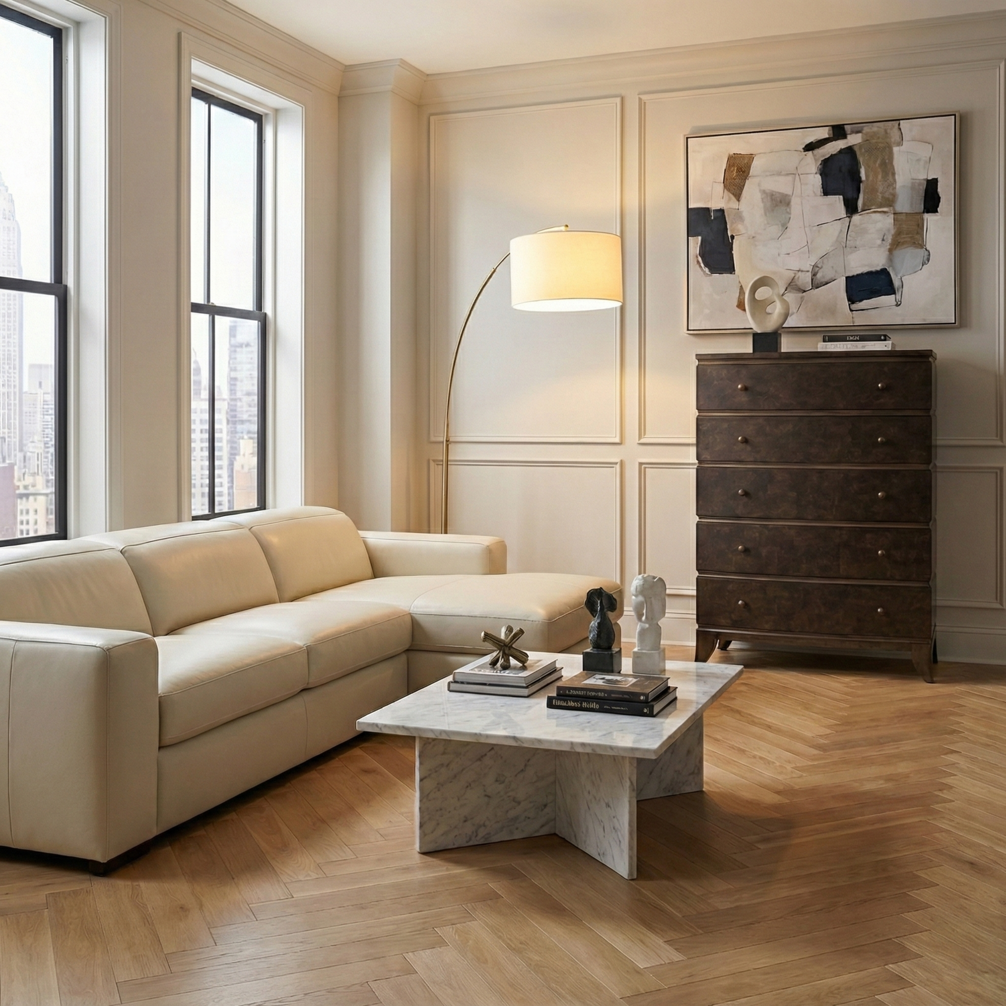 Burl Oak Chest - Dark