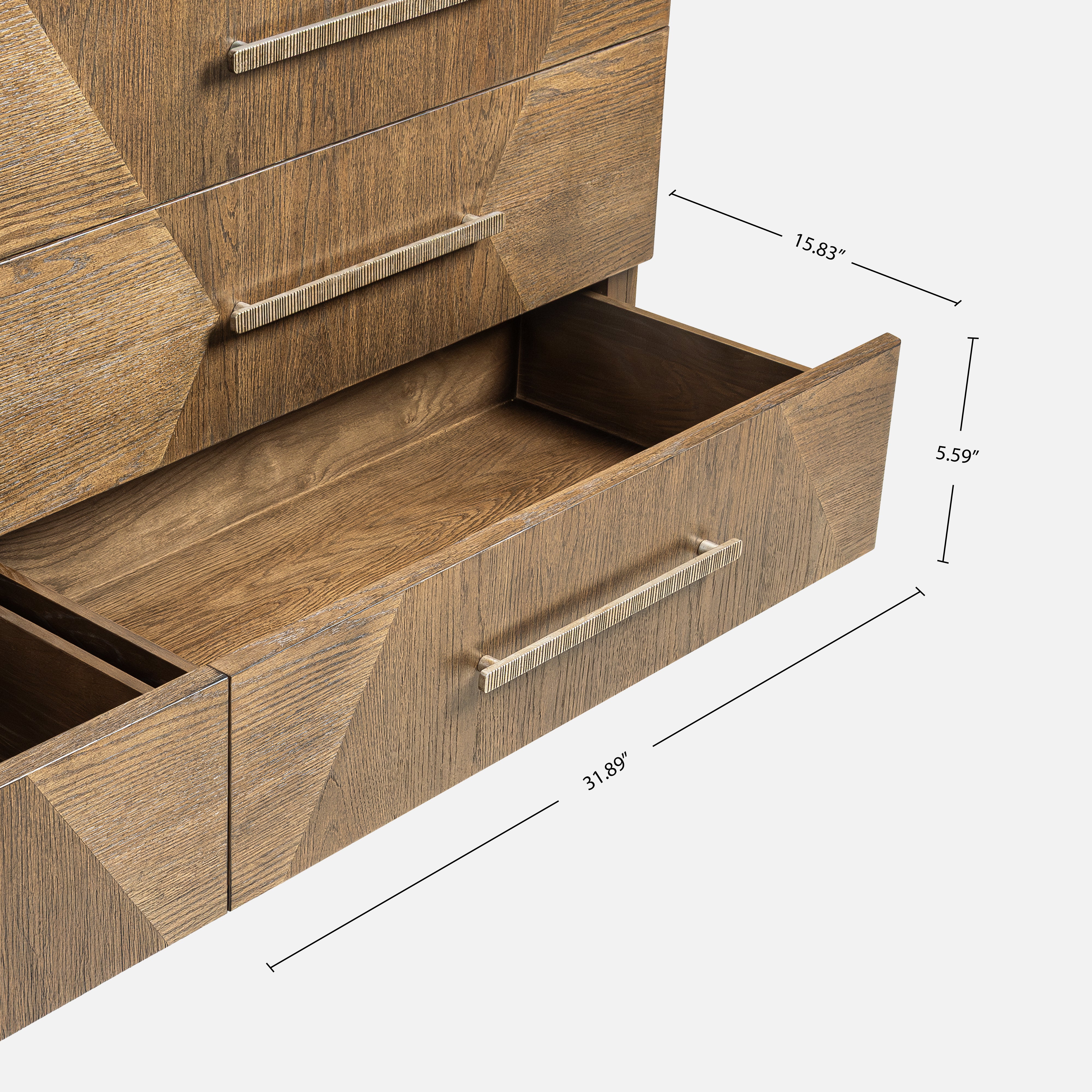 Marlow Oak Dresser - Dark