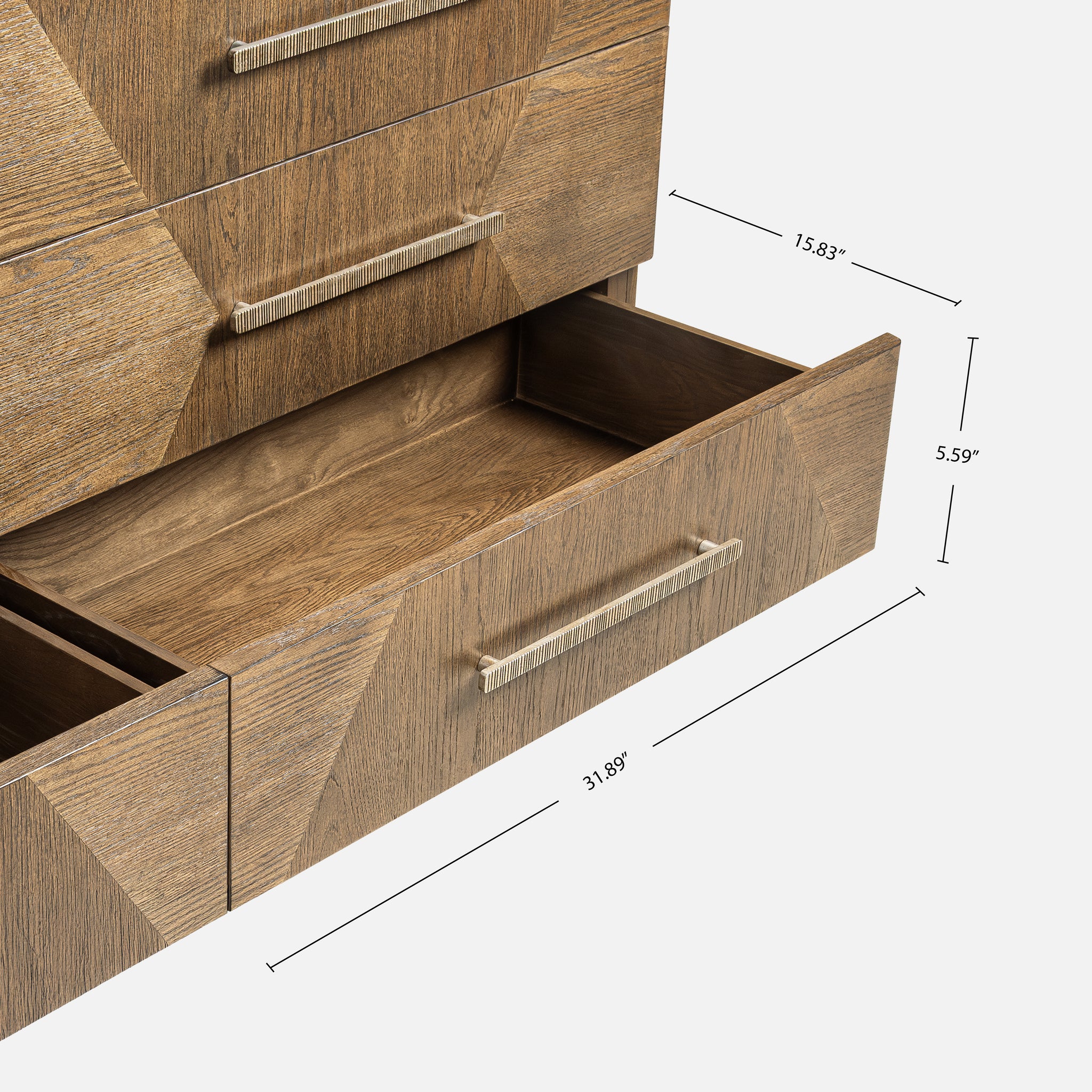 Marlow Oak Dresser - Dark