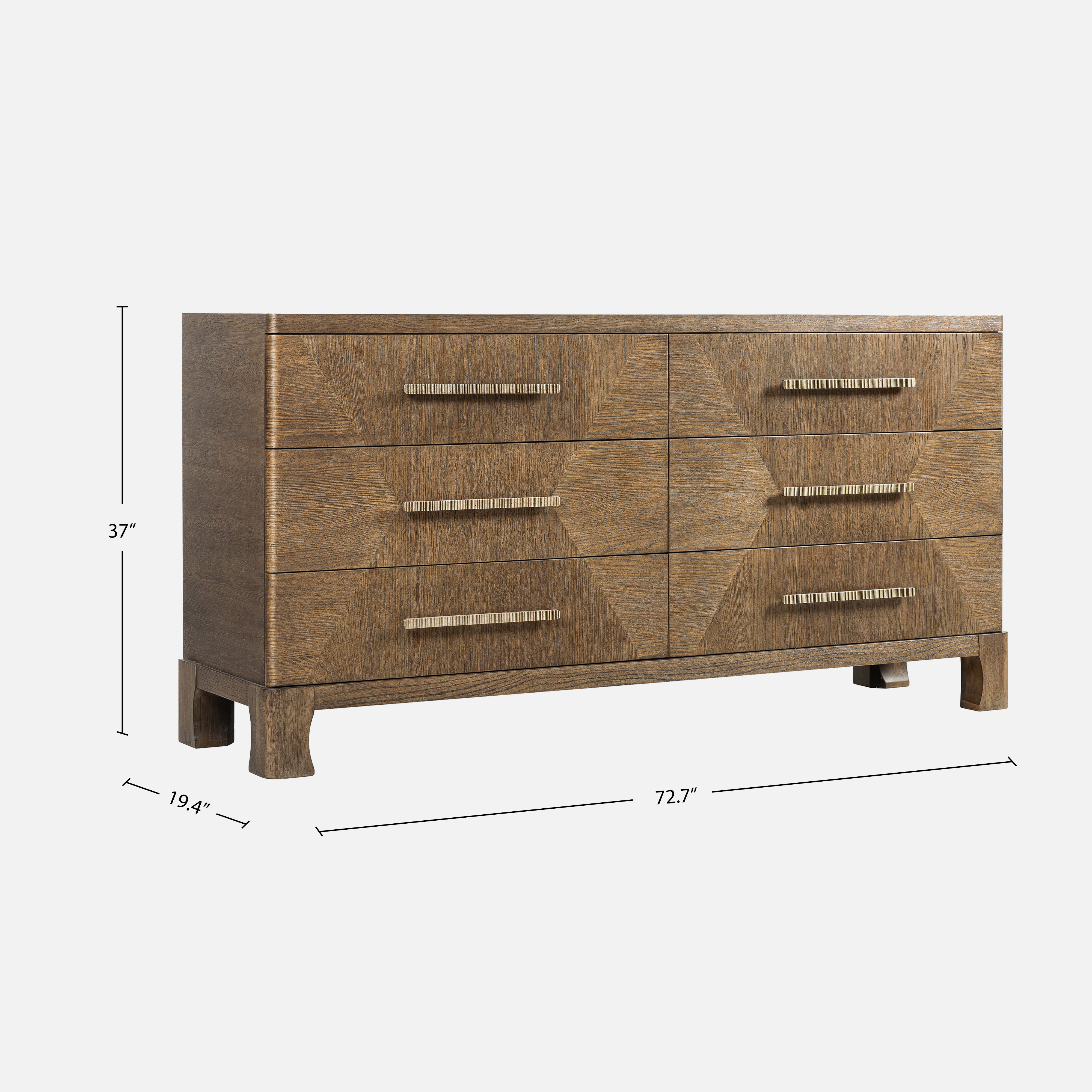 Marlow Oak Dresser - Dark