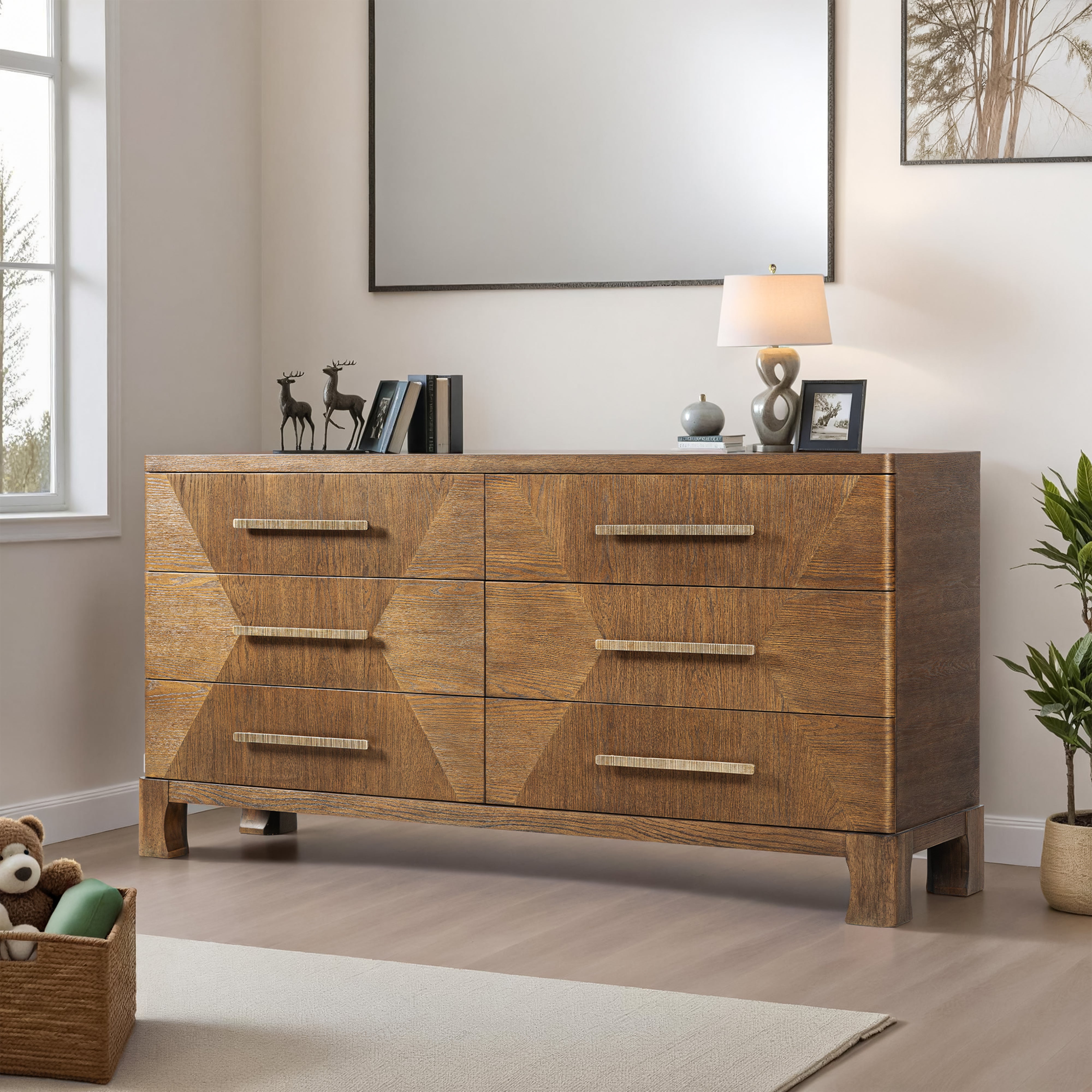 Marlow Oak Dresser - Dark