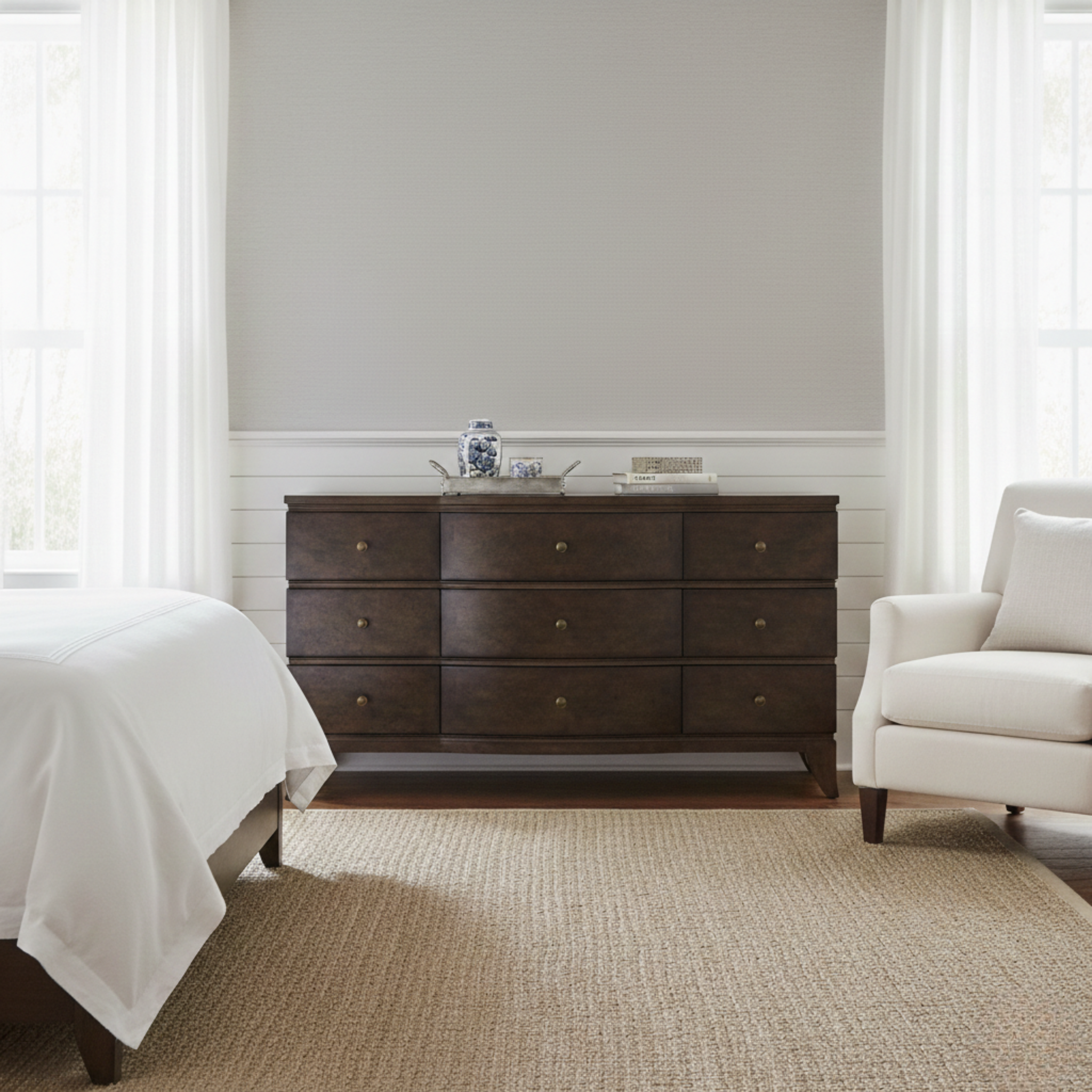 Burl Oak Dresser - Dark