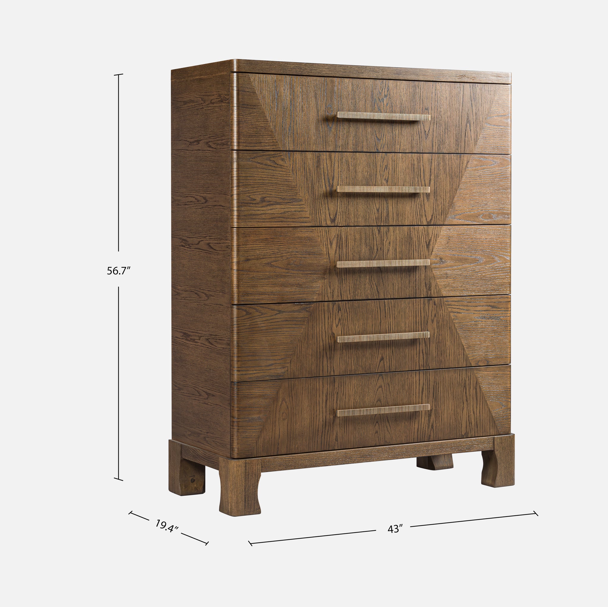 Marlow Oak Chest - Dark