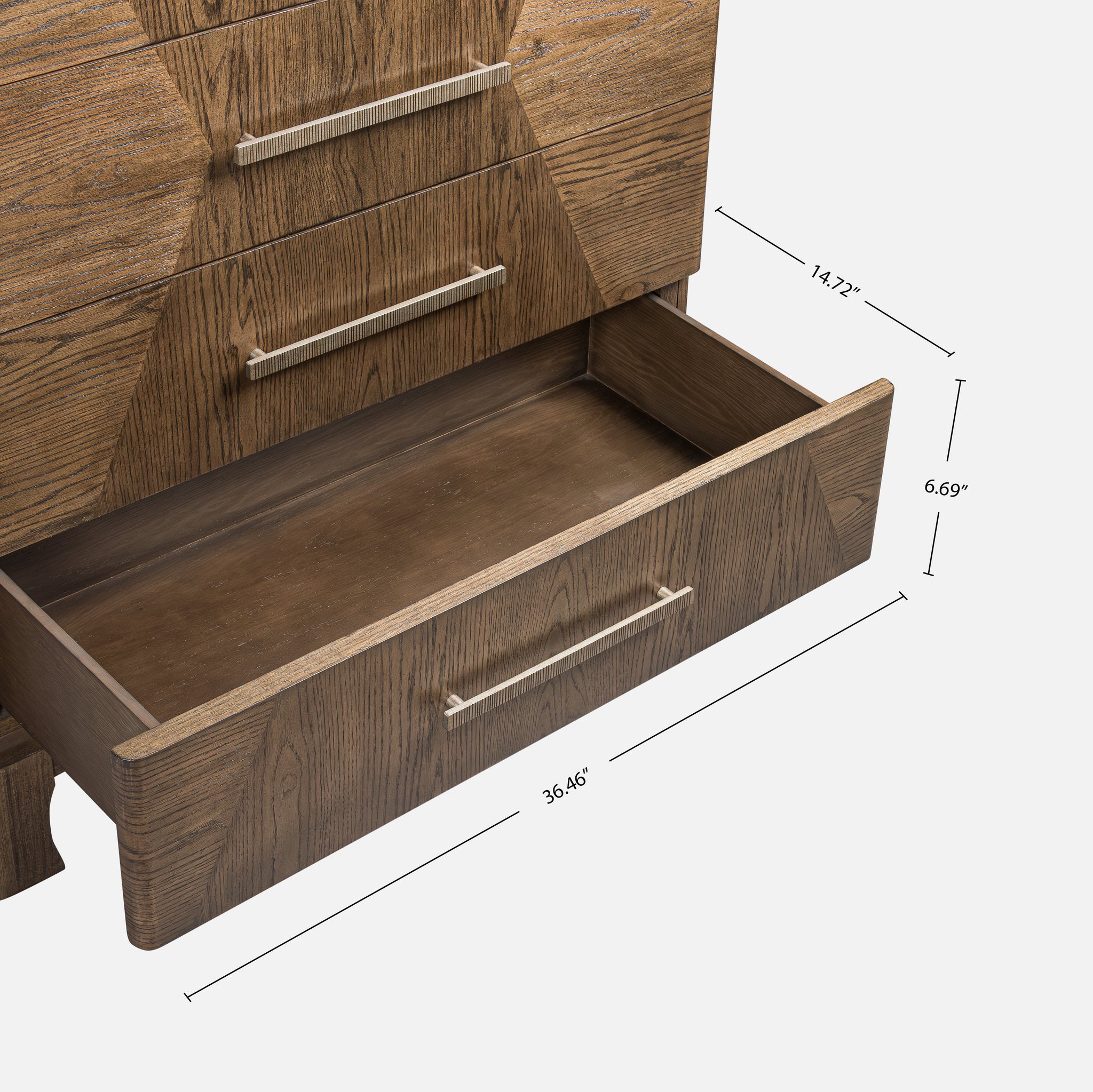 Marlow Oak Chest - Dark