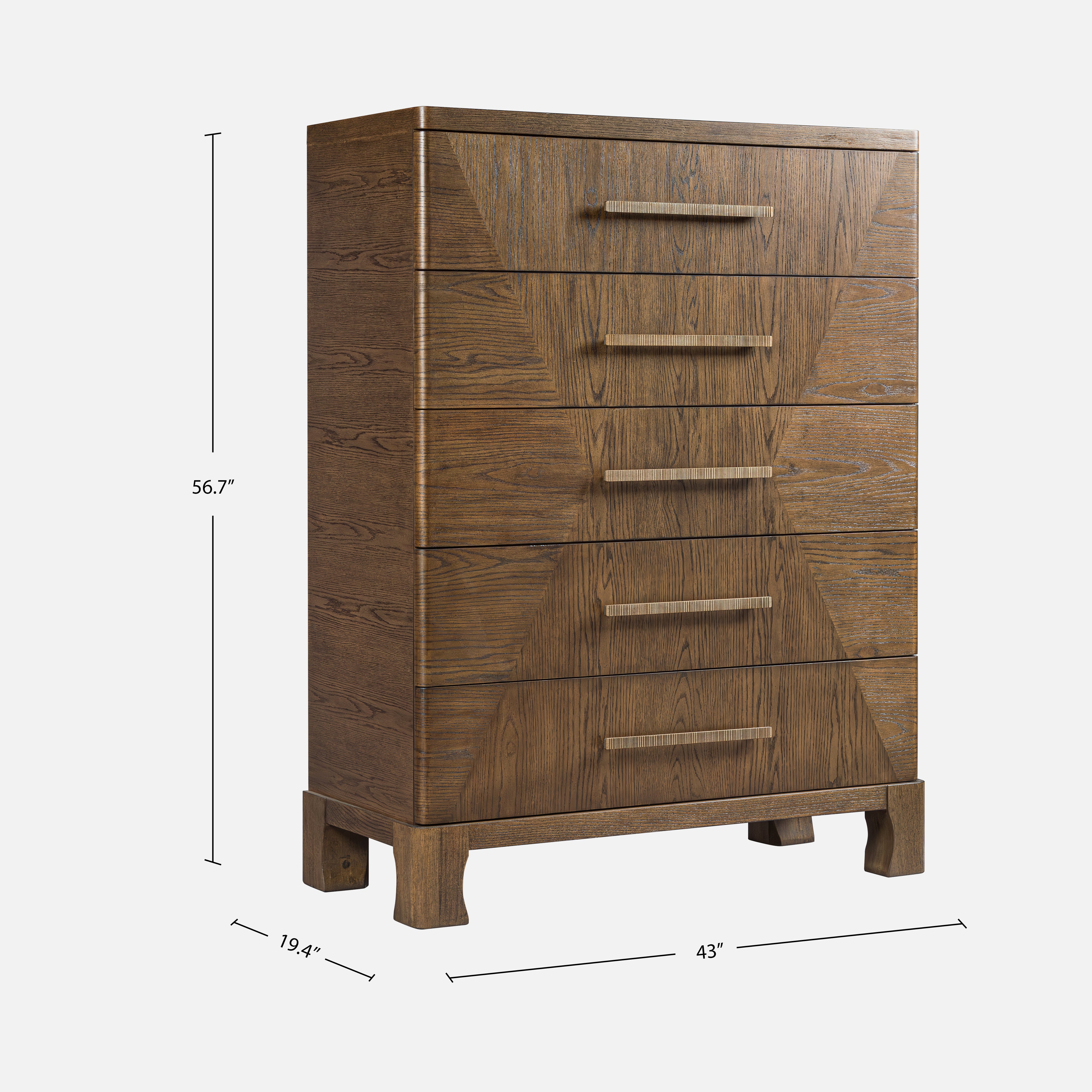 Marlow Oak Chest - Dark