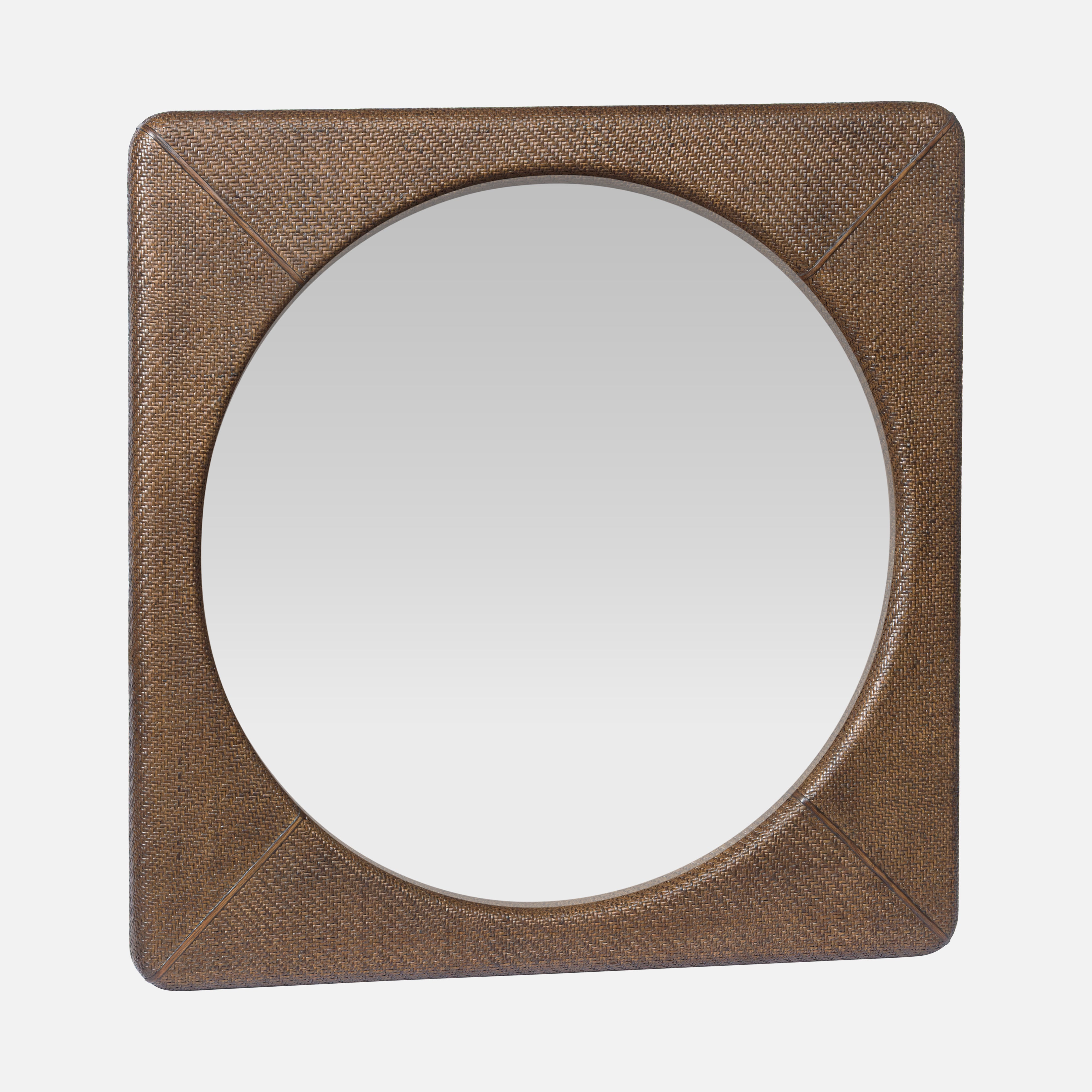 Framed Wall Mirror - Dark