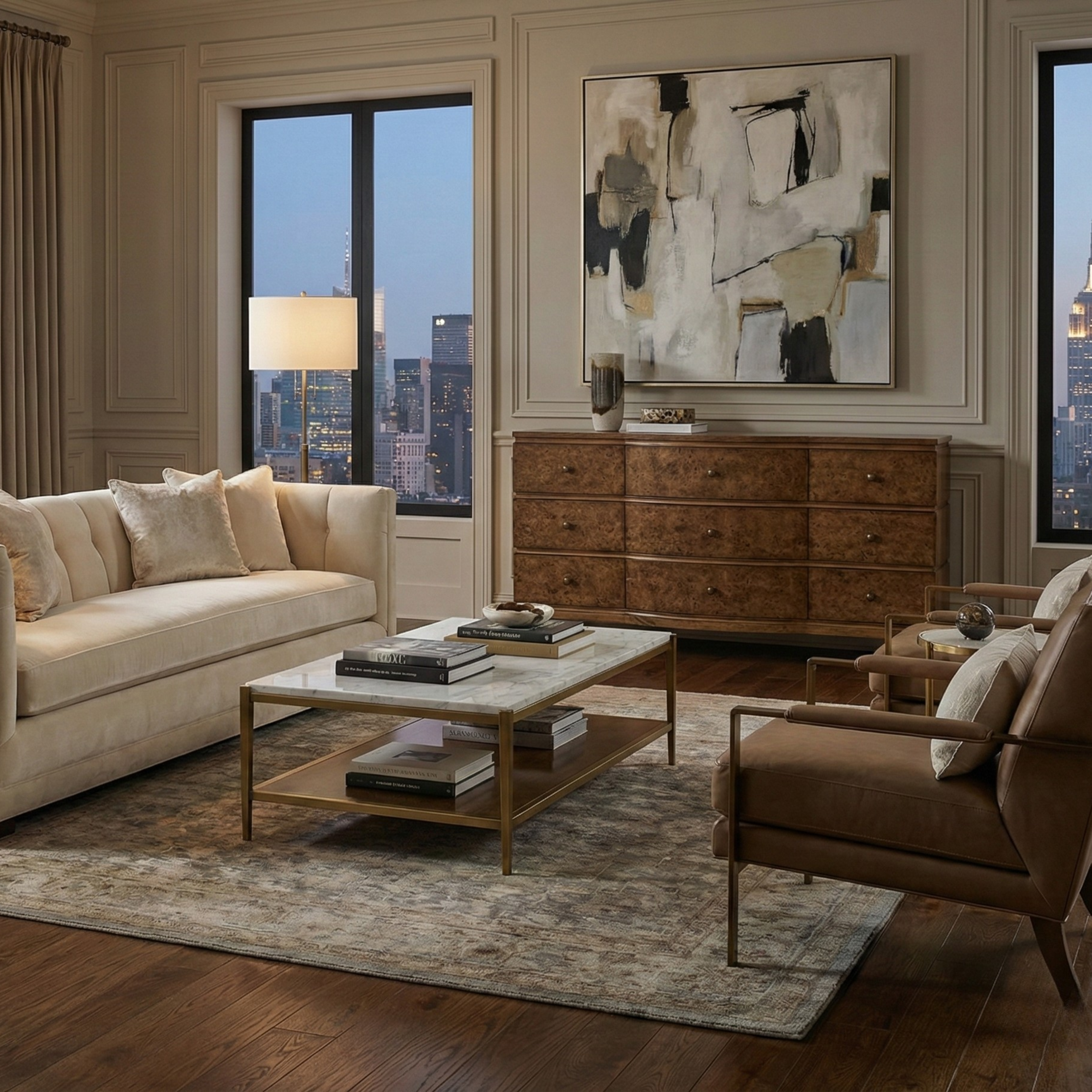 Burl Oak Dresser - Light