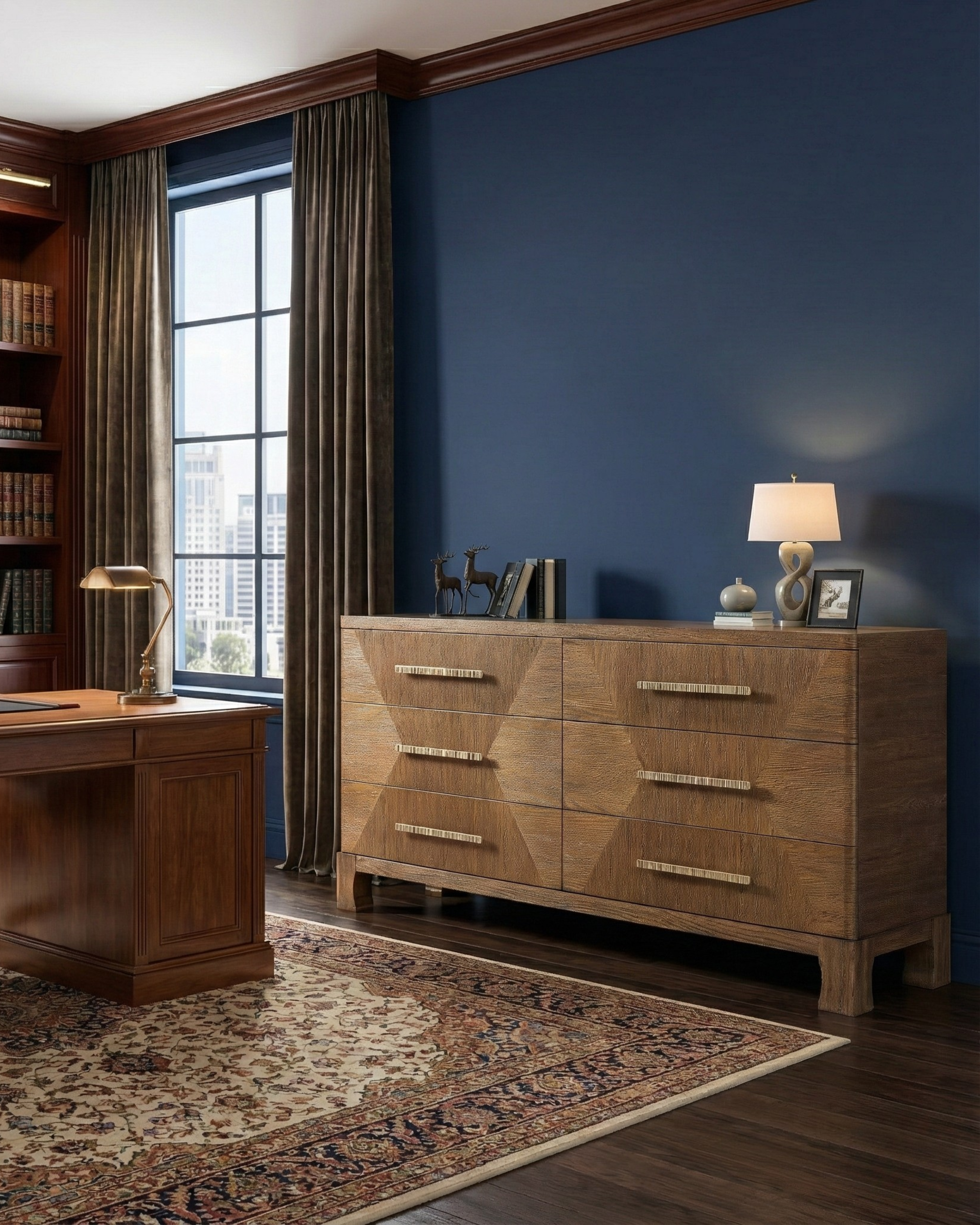 Marlow Oak Dresser - Dark