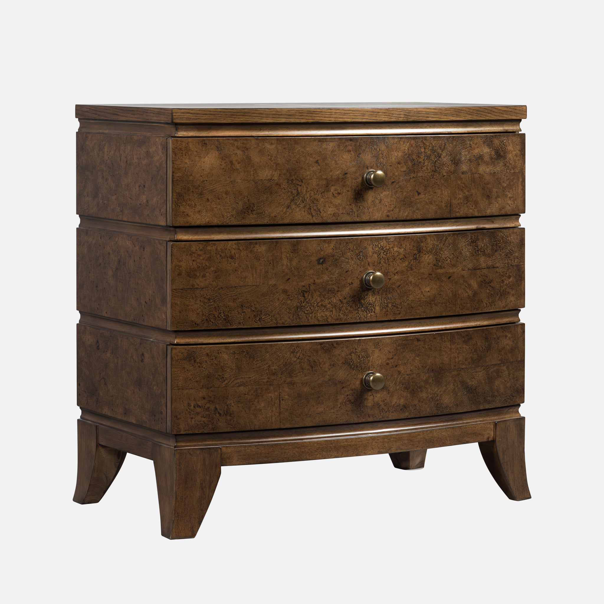 Burl Oak Nightstand - Light