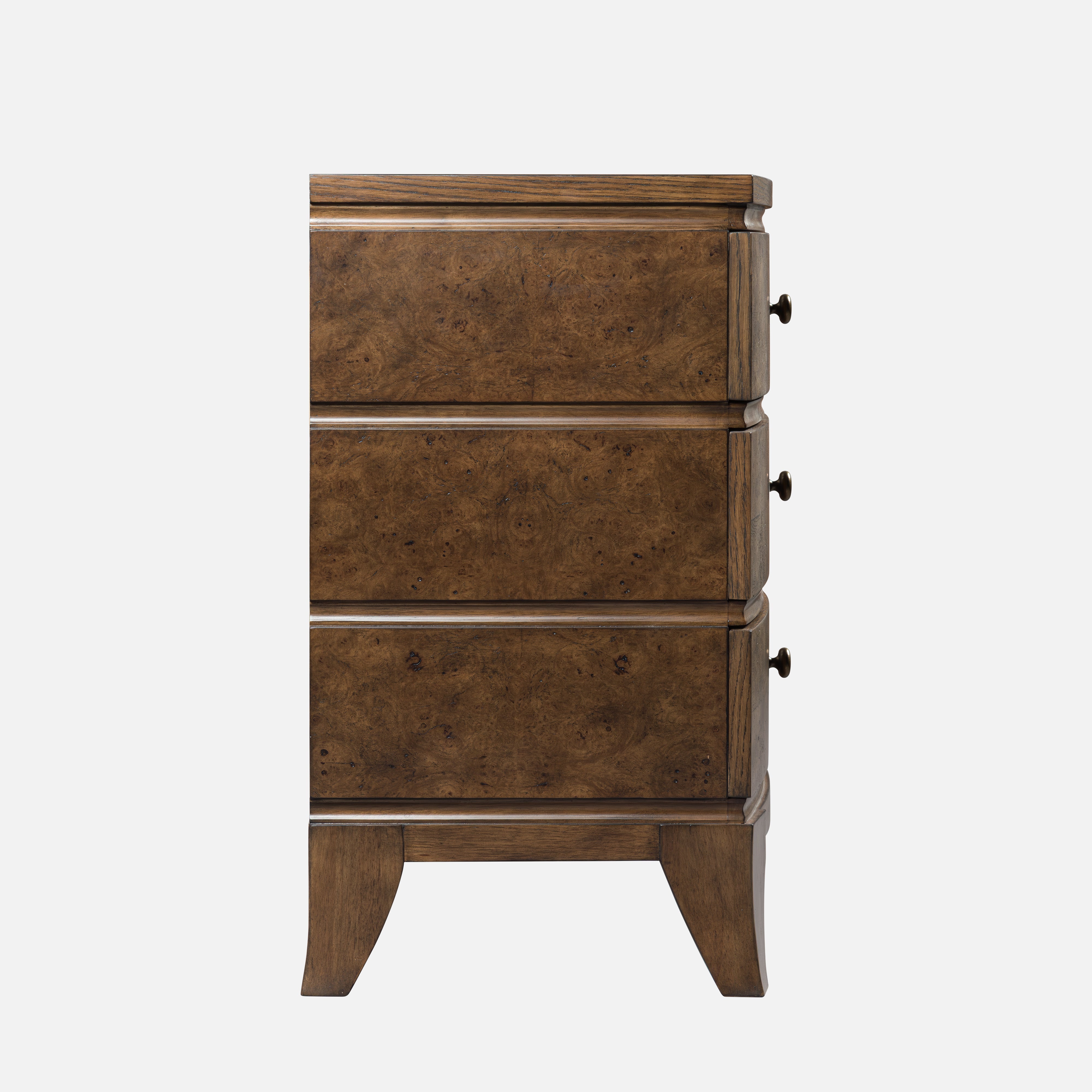 Burl Oak Nightstand - Light