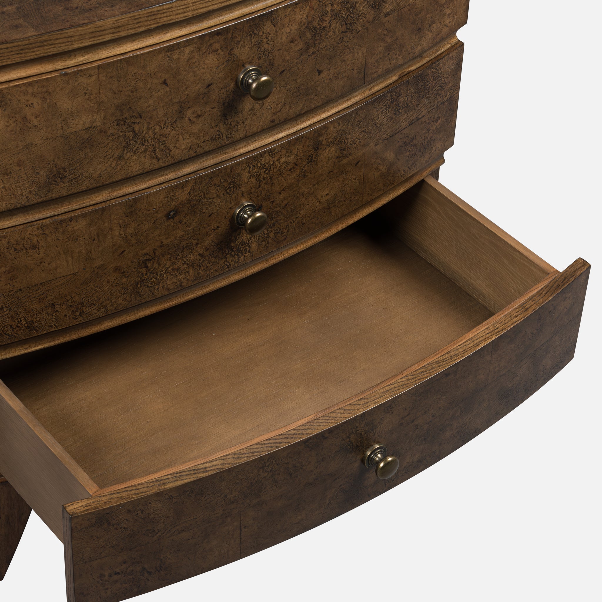 Burl Oak Nightstand - Light