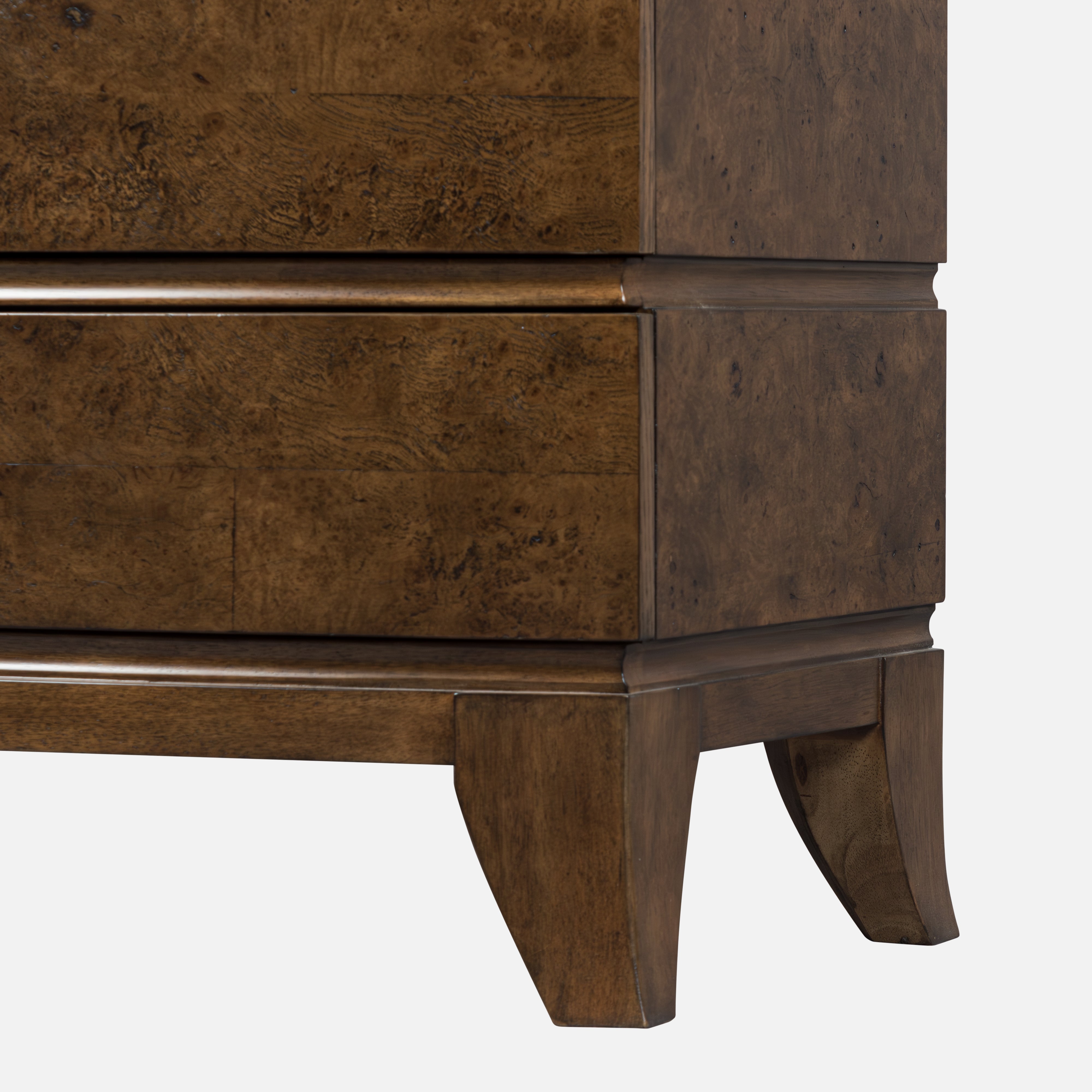 Burl Oak Nightstand - Light