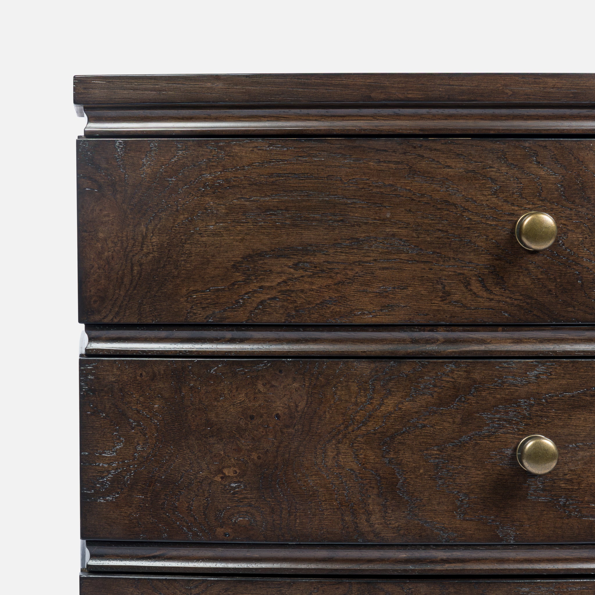 Burl Oak Nightstand - Dark