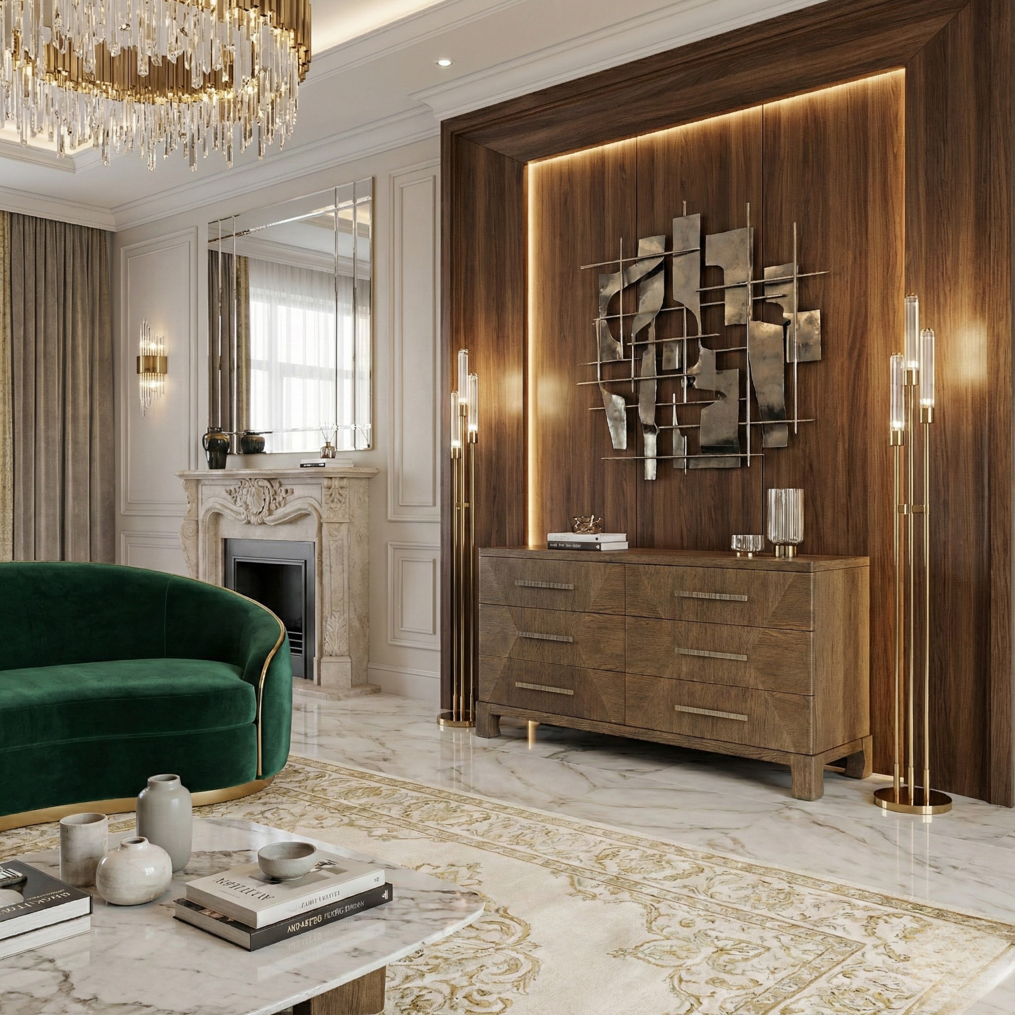 Marlow Oak Dresser - Dark