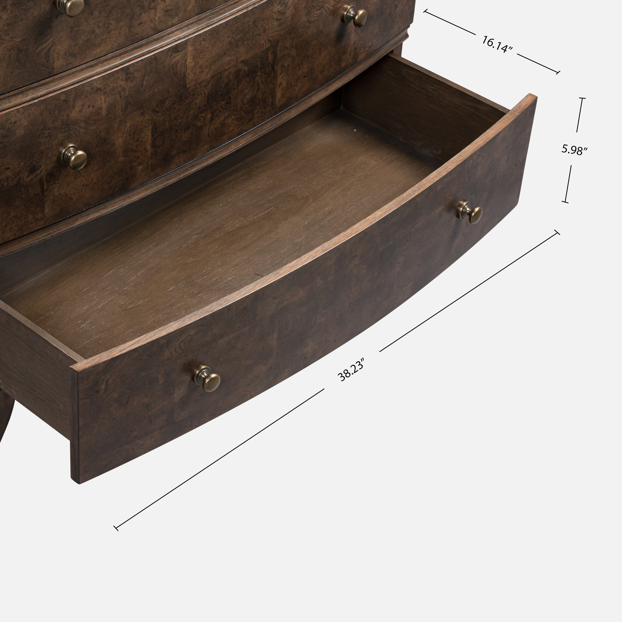 Burl Oak Chest - Dark