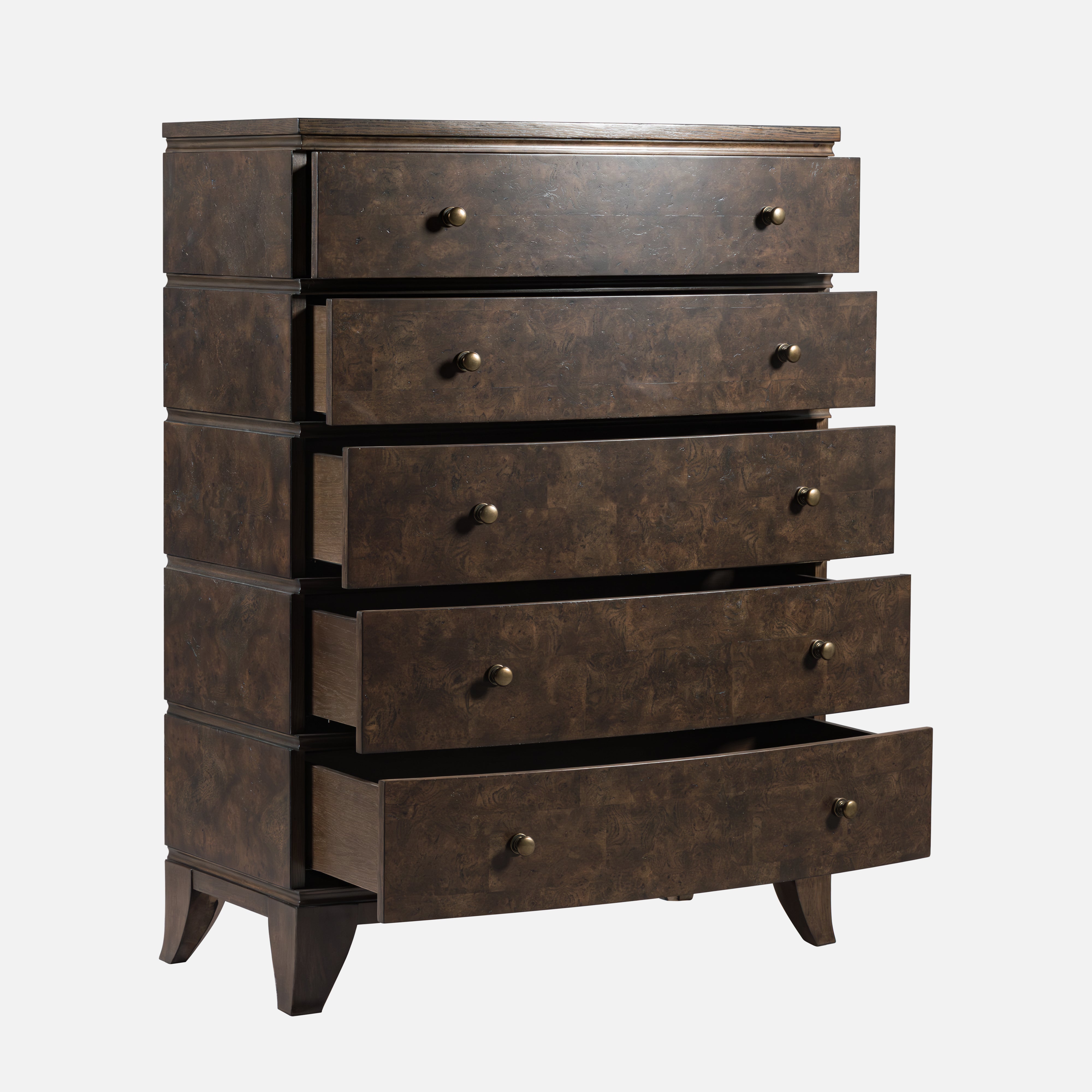 Burl Oak Chest - Dark