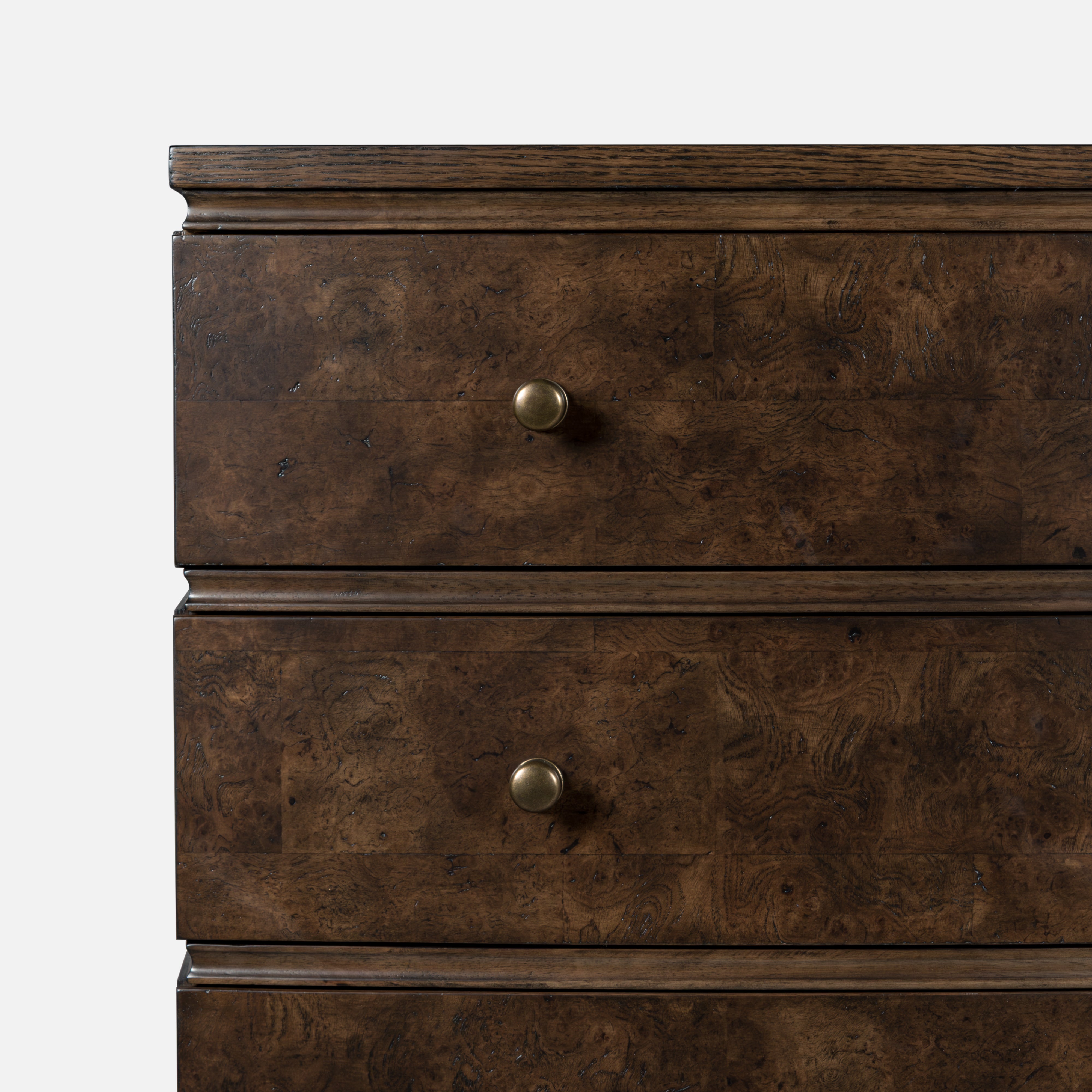 Burl Oak Chest - Dark