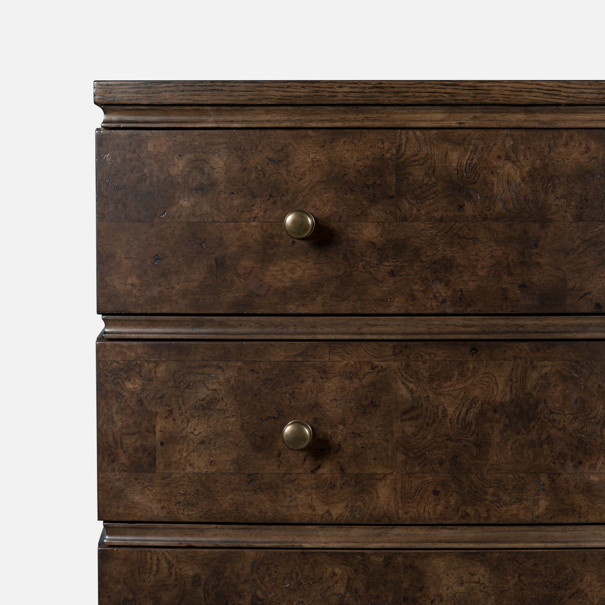 Burl Oak Chest - Dark