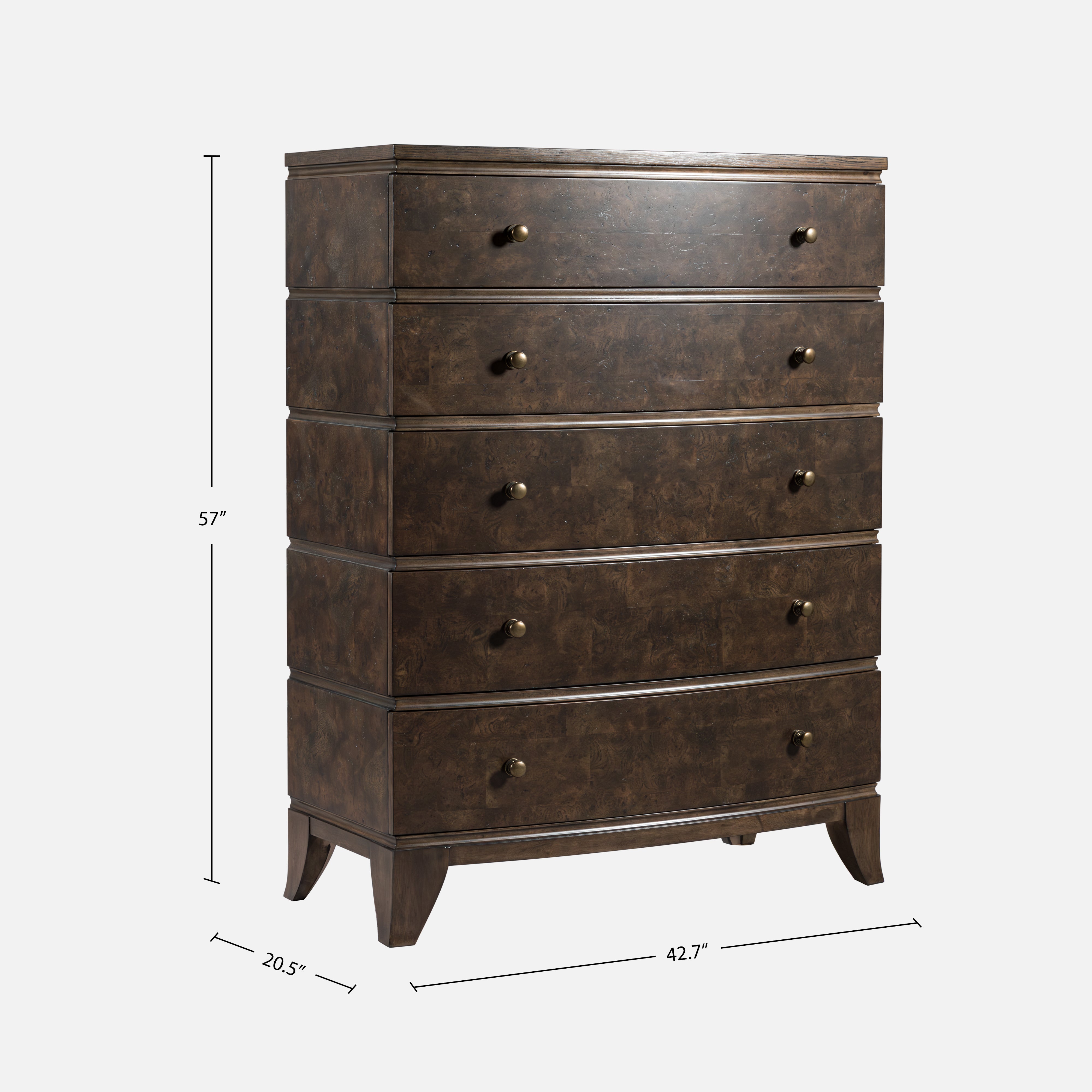 Burl Oak Chest - Dark