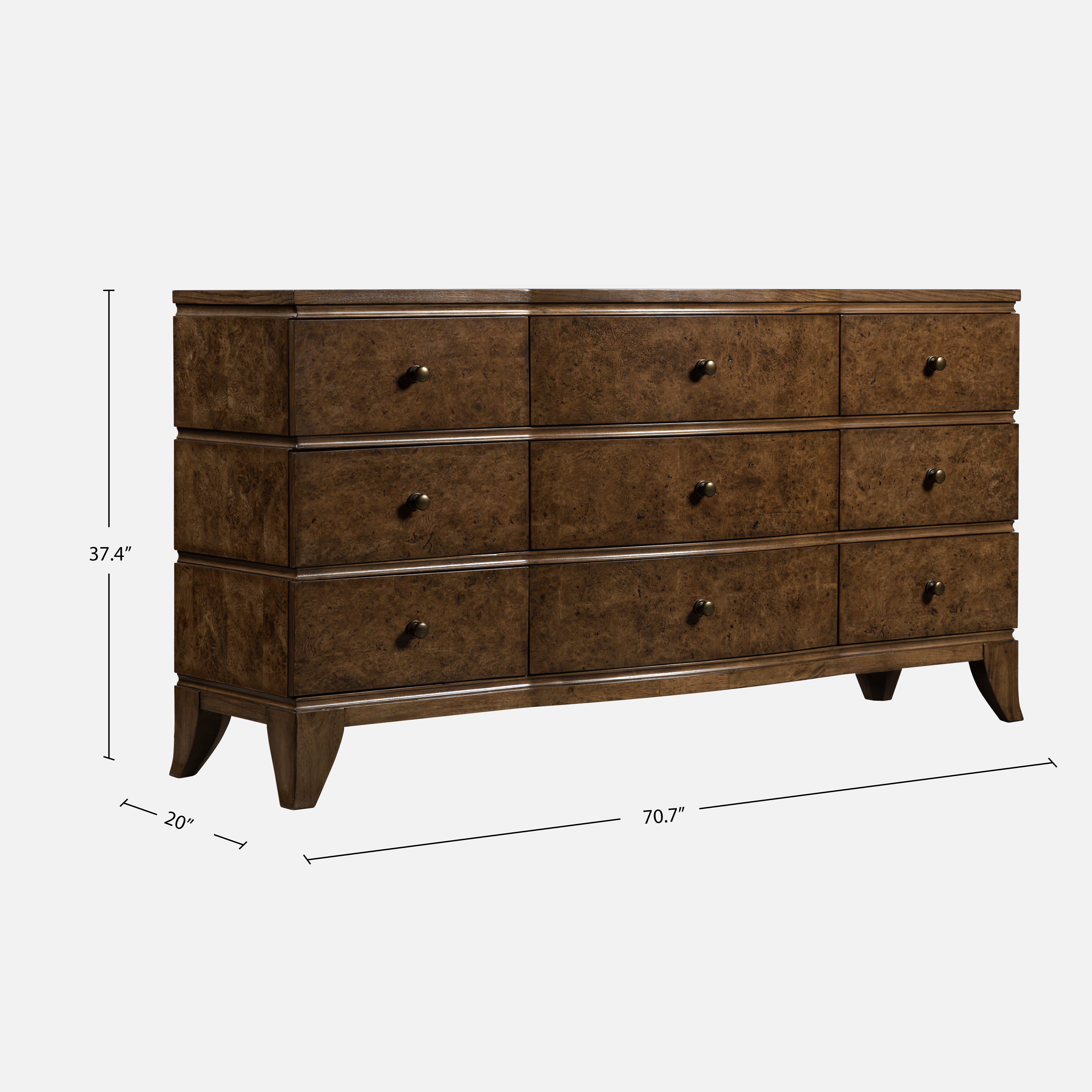 Burl Oak Dresser - Light