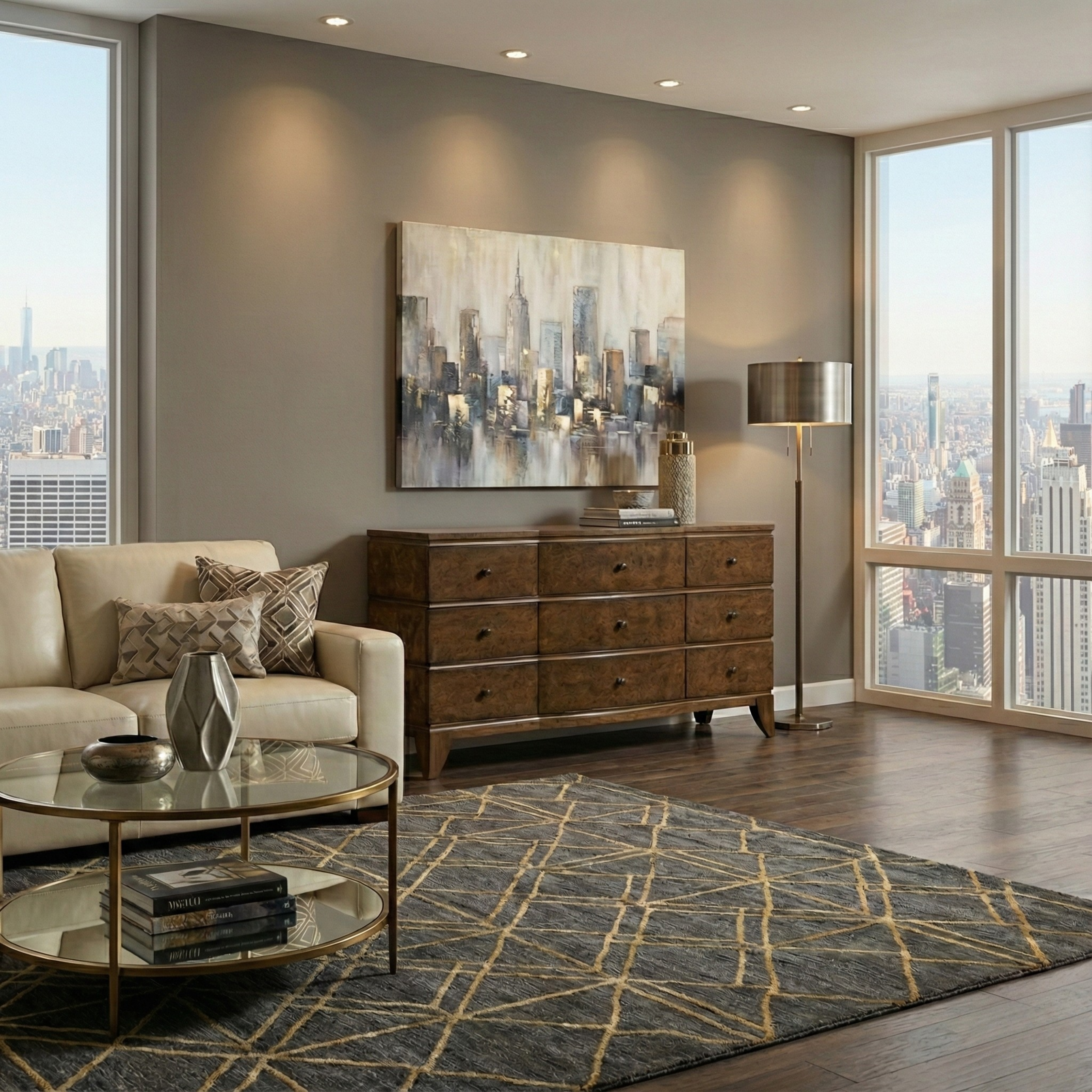 Burl Oak Dresser - Light