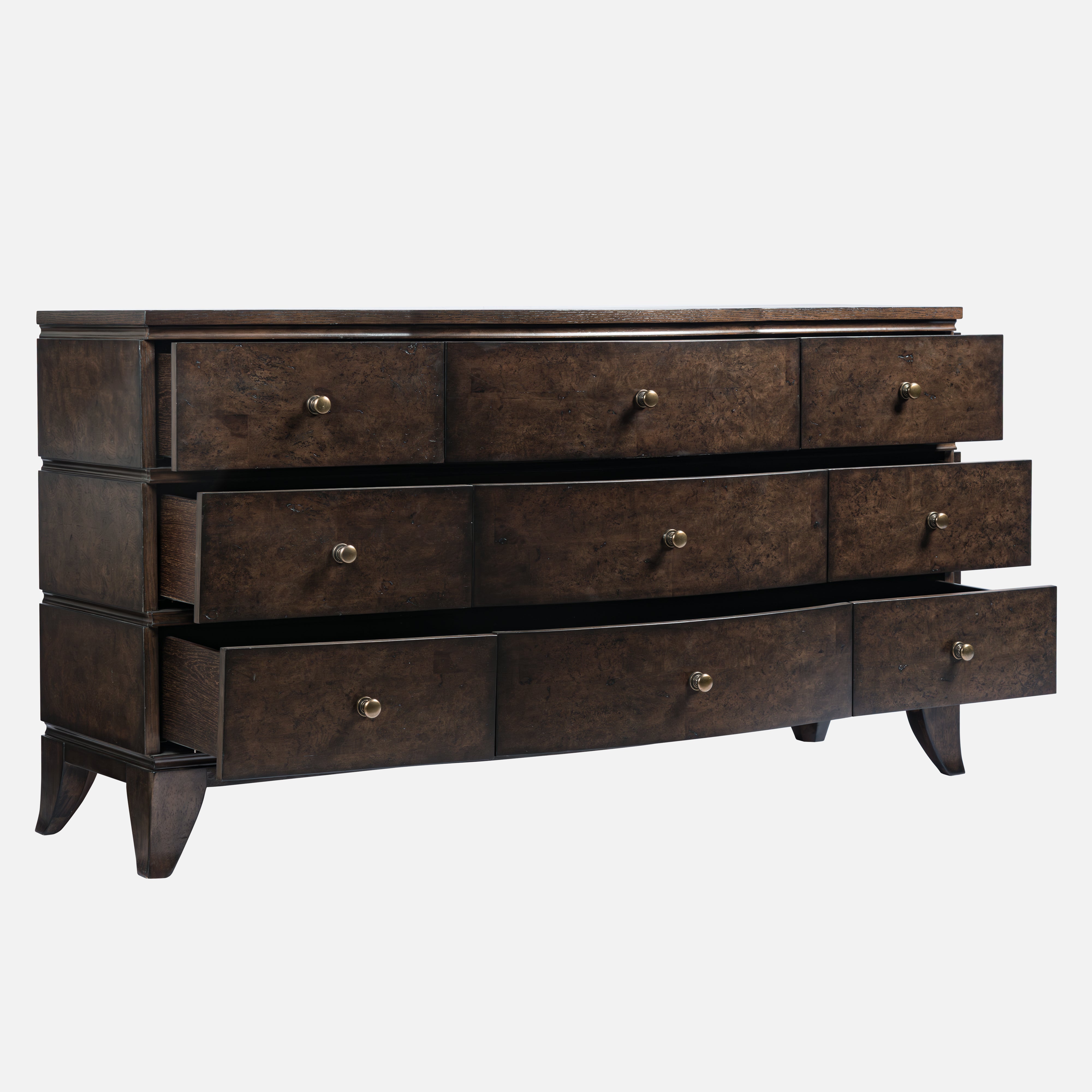 Burl Oak Dresser - Dark