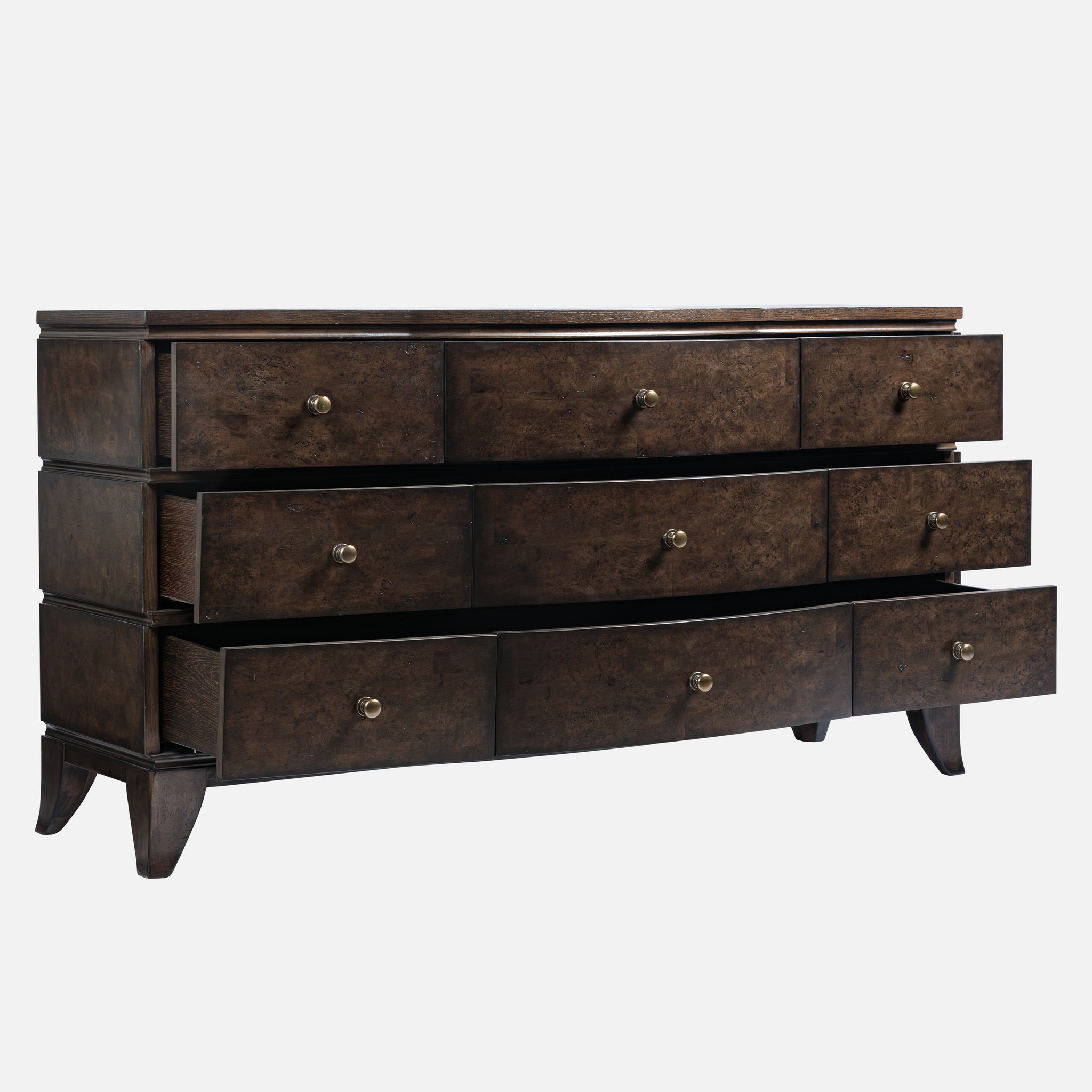 Burl Oak Dresser - Dark
