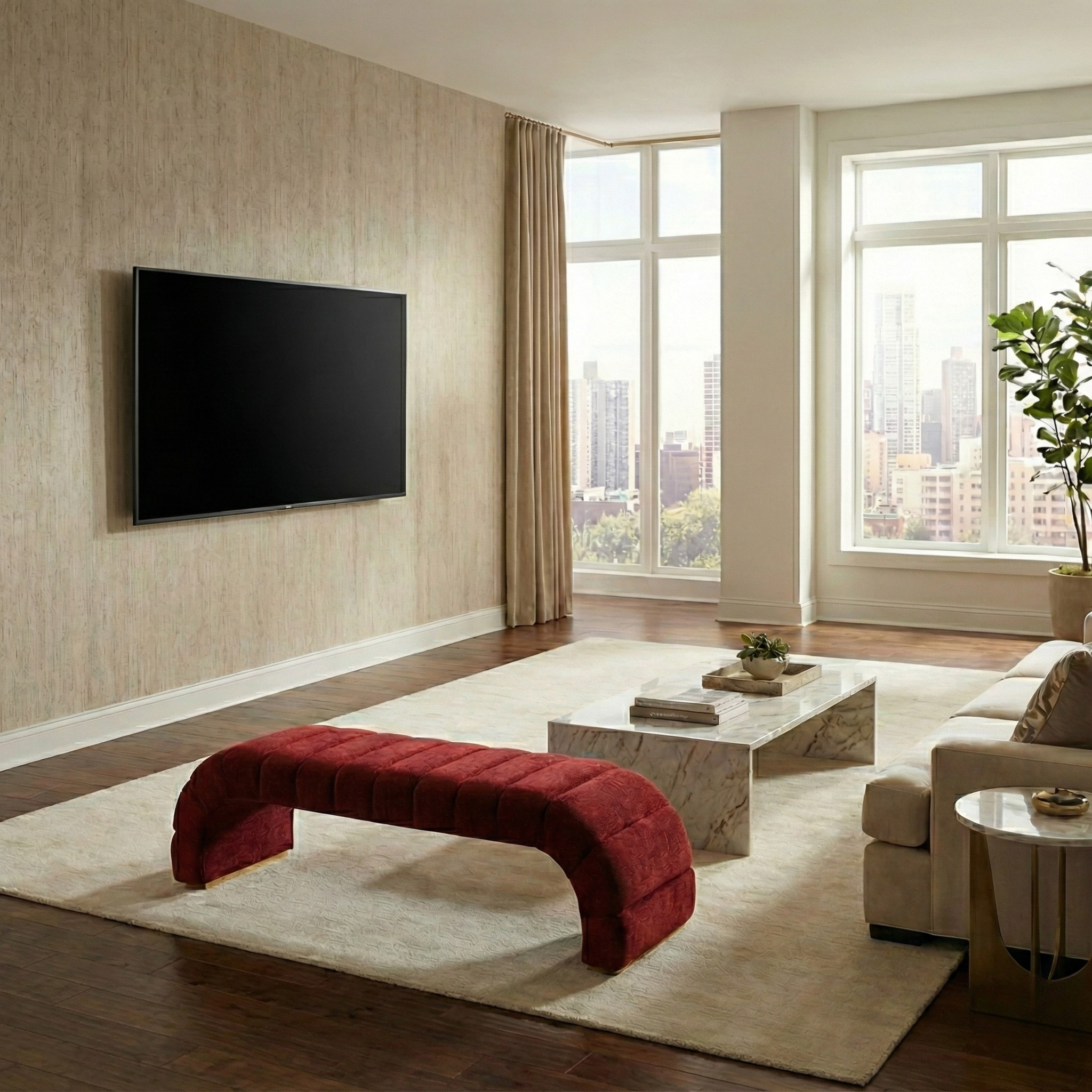 Siena Curved Accent Bench