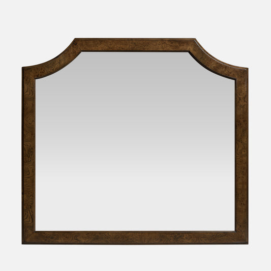 Burl Framed Wall Mirror - Light