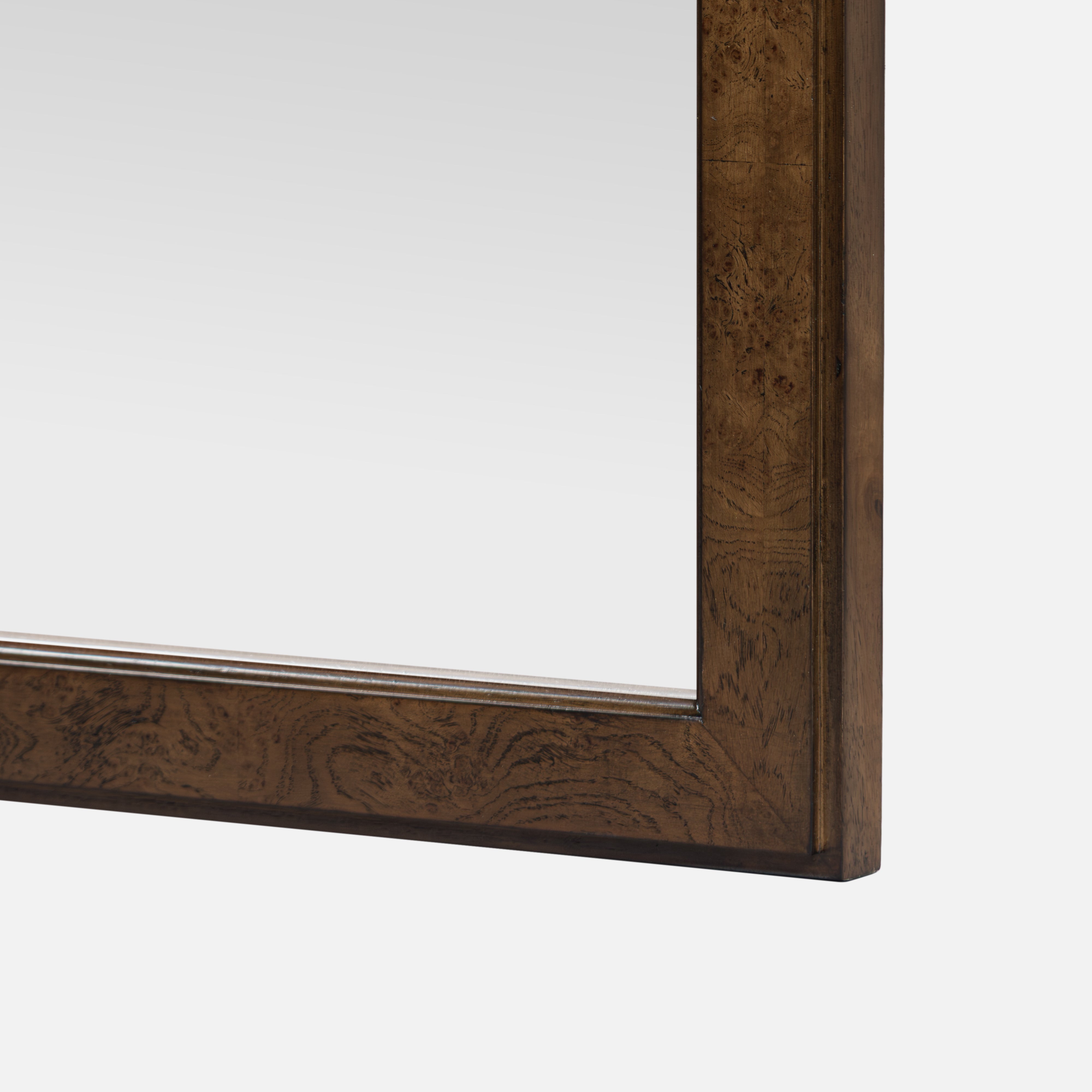 Burl Framed Wall Mirror - Light