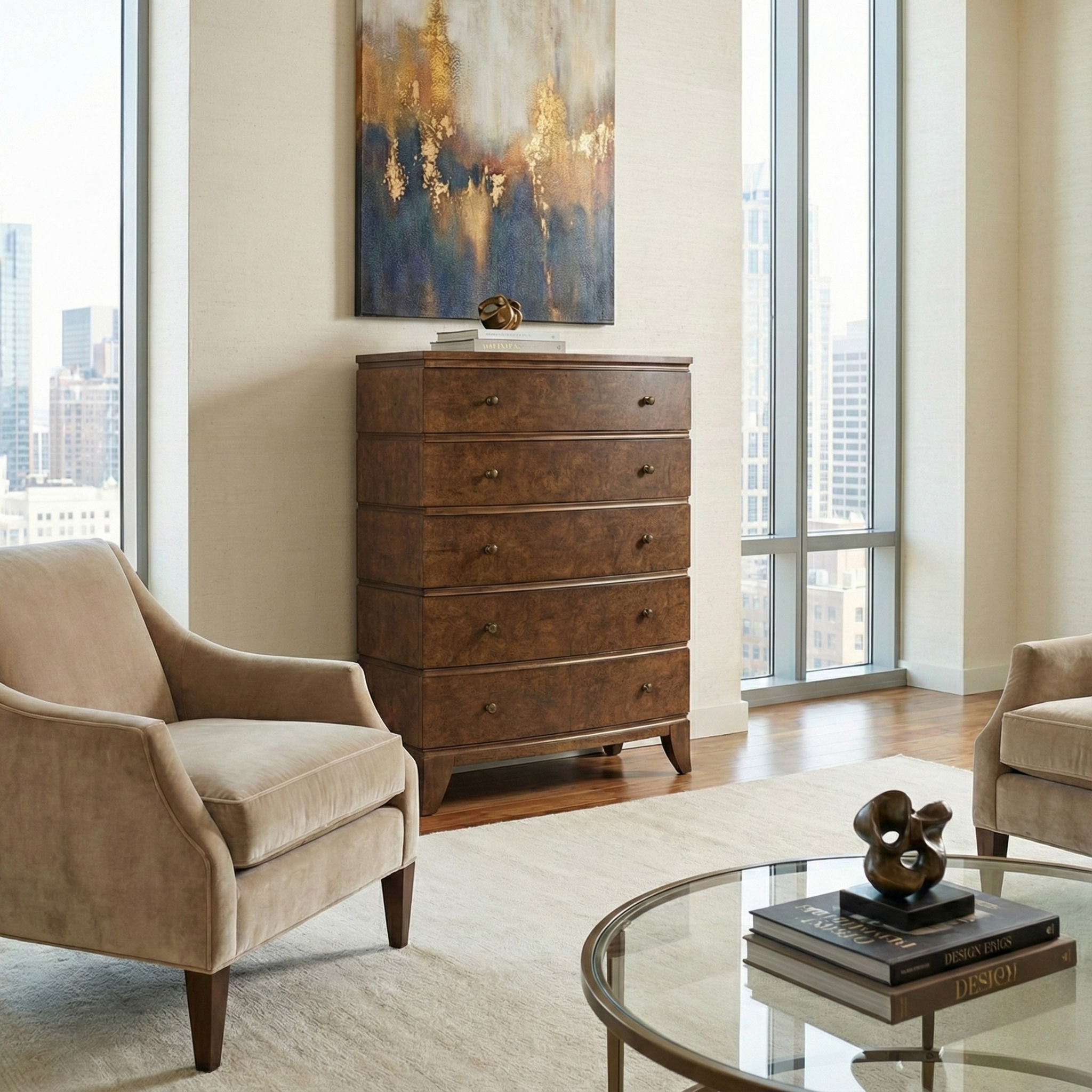 Burl Oak Chest - Light