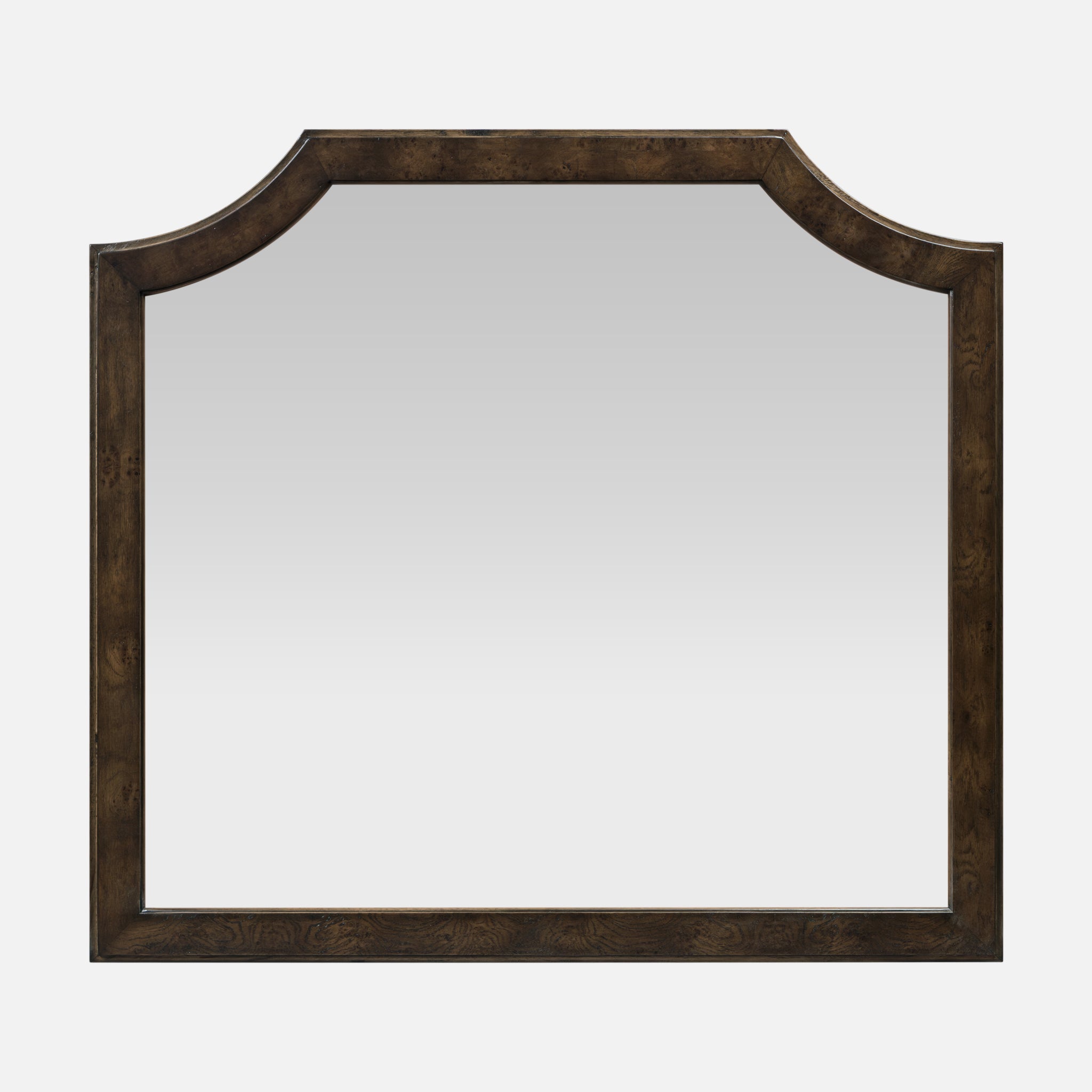 Burl Framed Wall Mirror - Dark