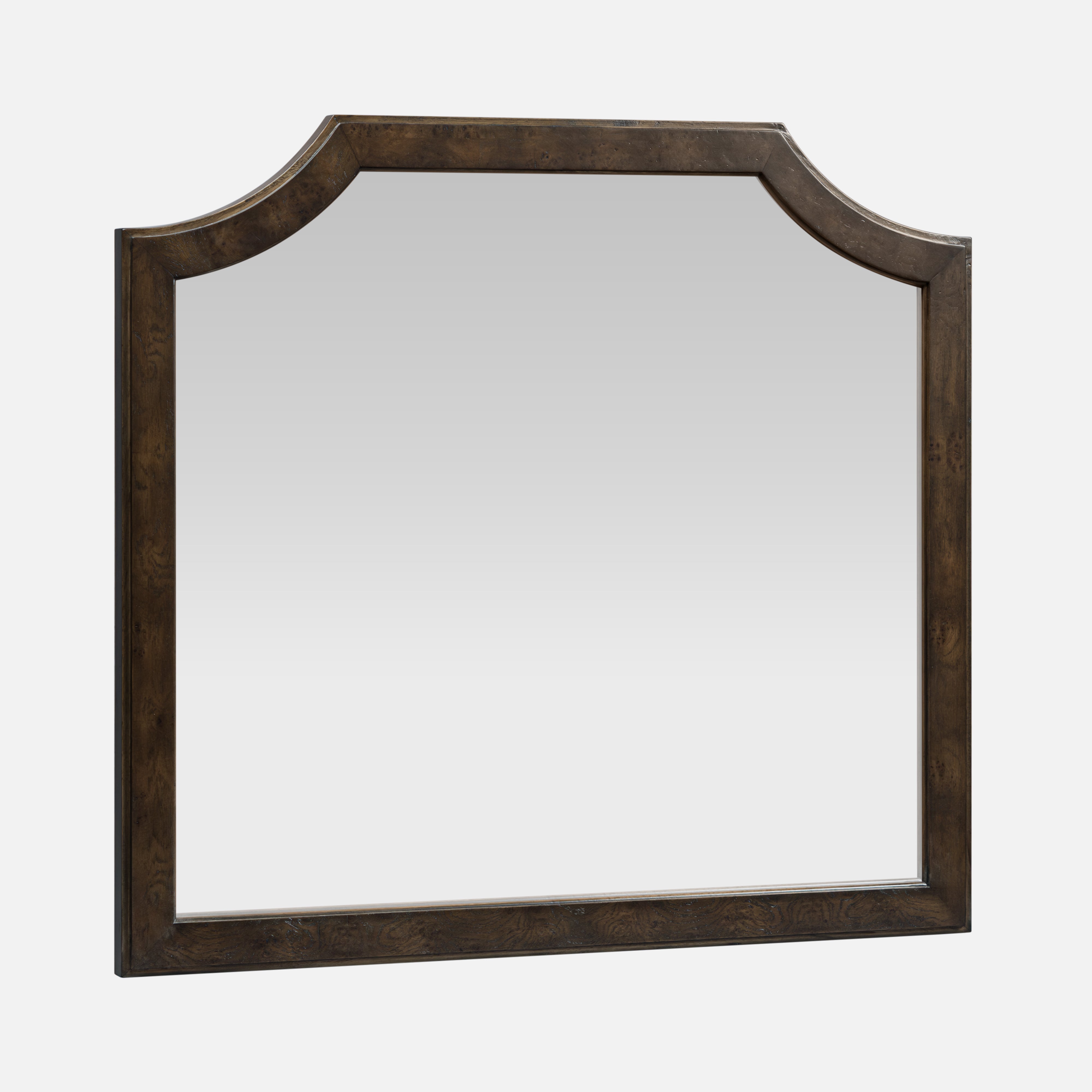 Burl Framed Wall Mirror - Dark