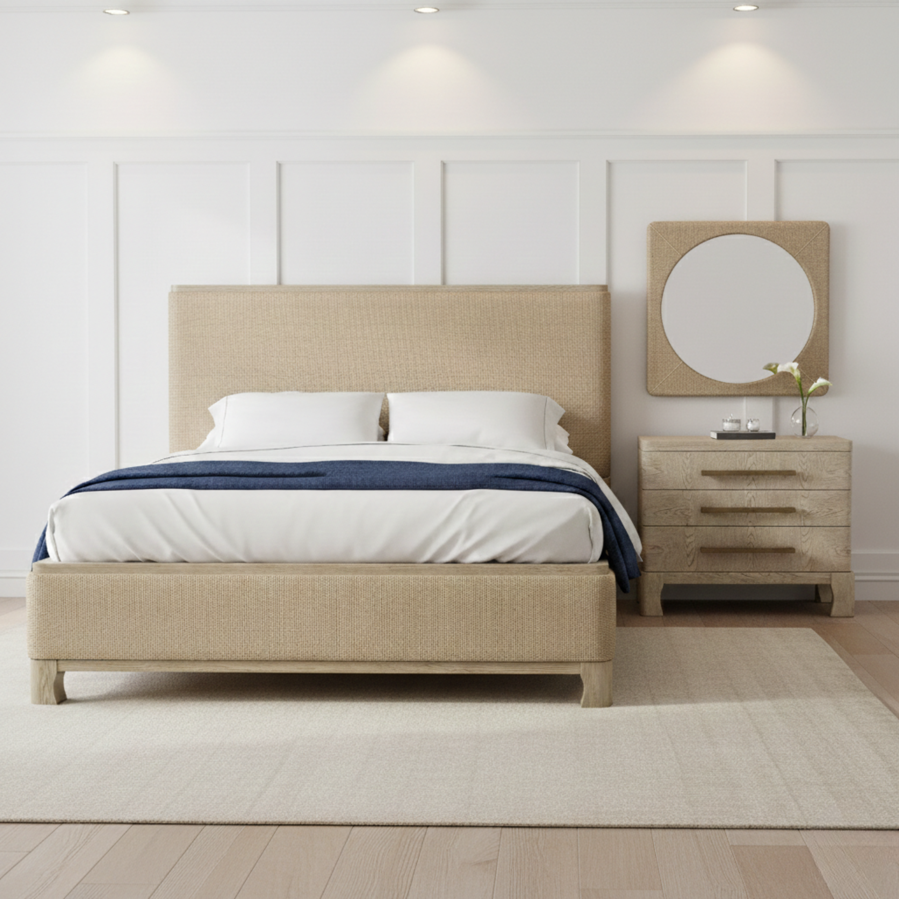 Framed Wall Mirror - Light