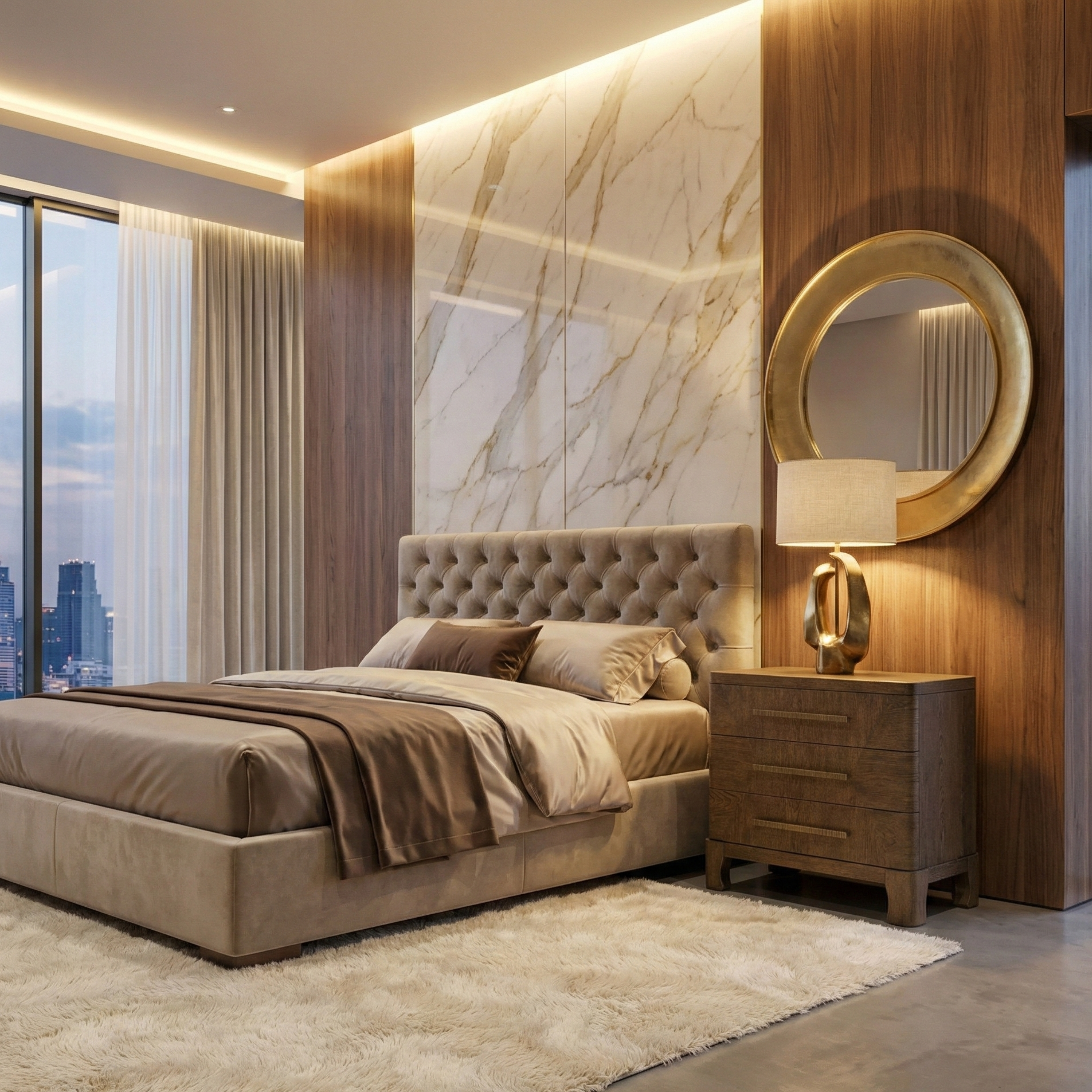 Marlow Oak Nightstand - Dark