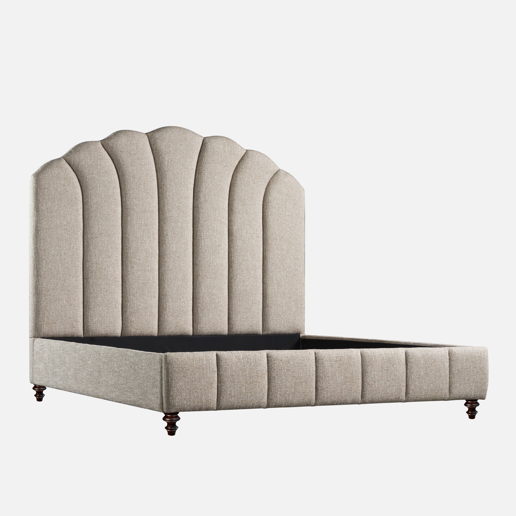 Camden Scalloped King Bed