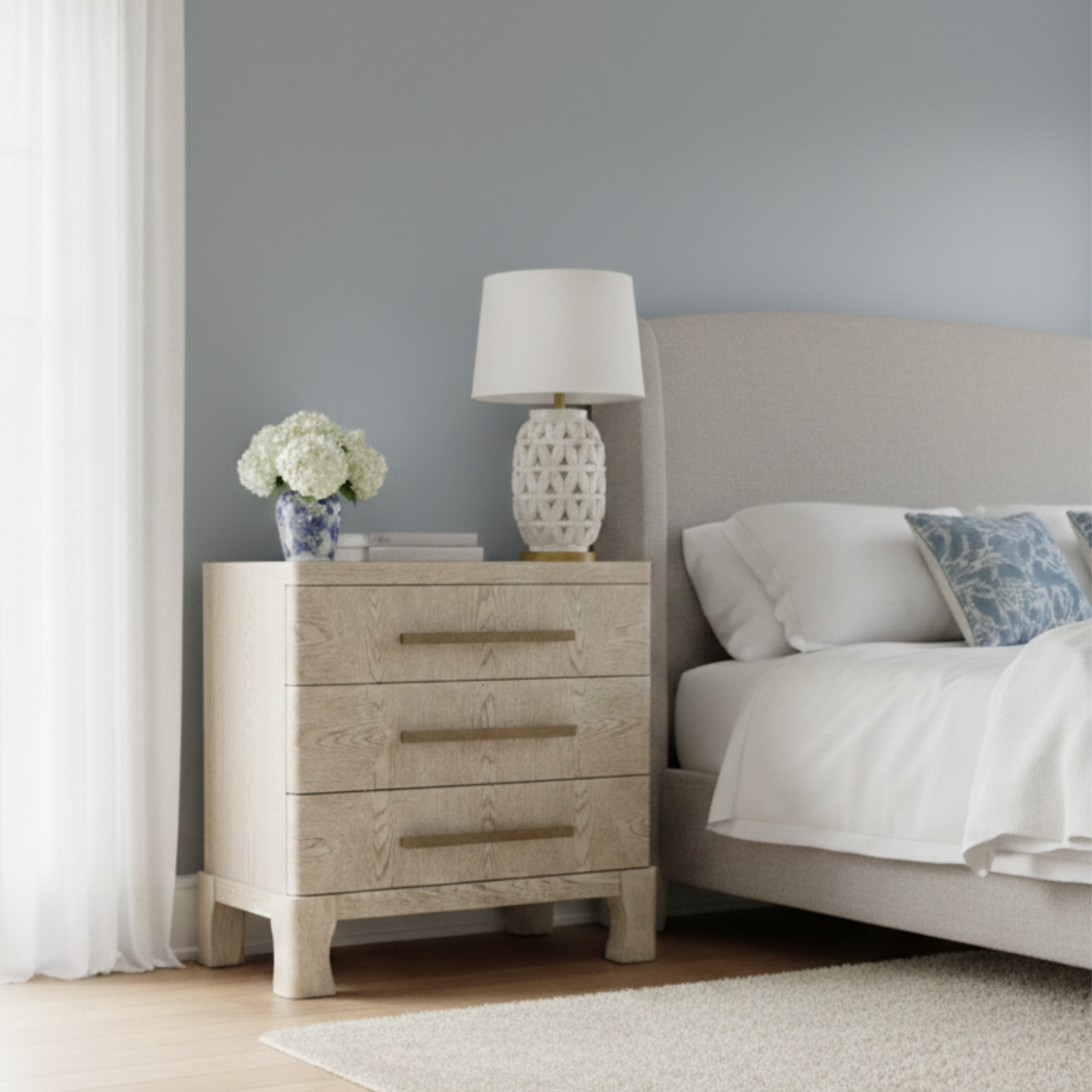 Marlow Oak Nightstand - Light